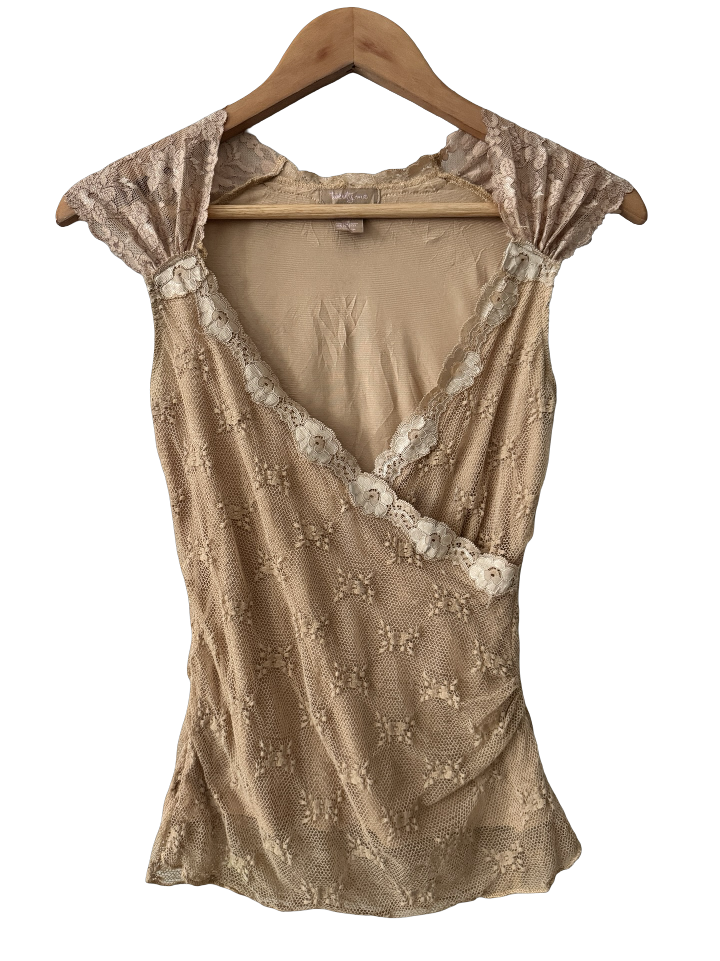 Vintage Y2K Desert Lace Fairy Top (S)