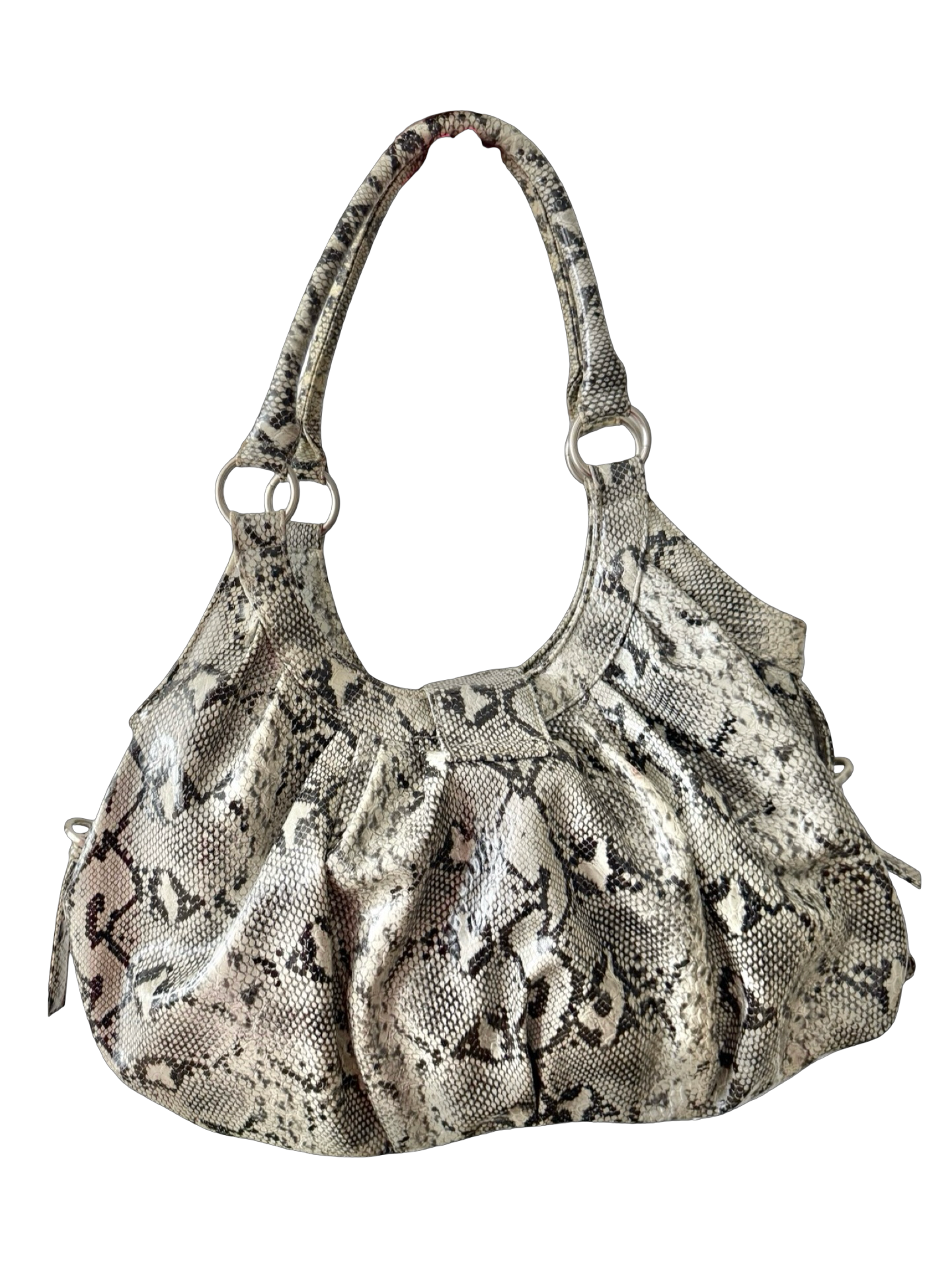 Vintage 90s Python Muse Shoulder Bag