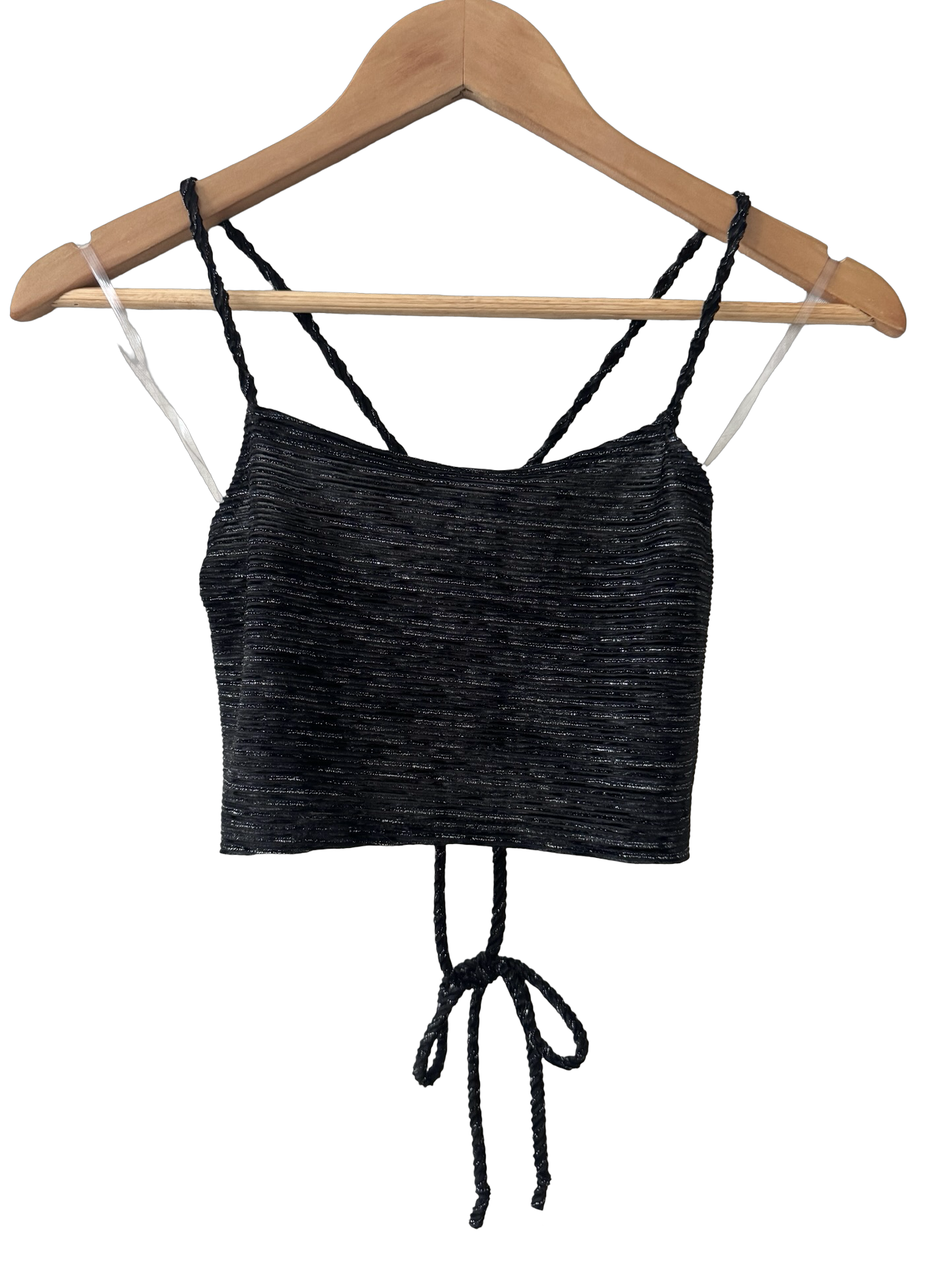 Vintage Y2K Cropped Tie-Back Top
