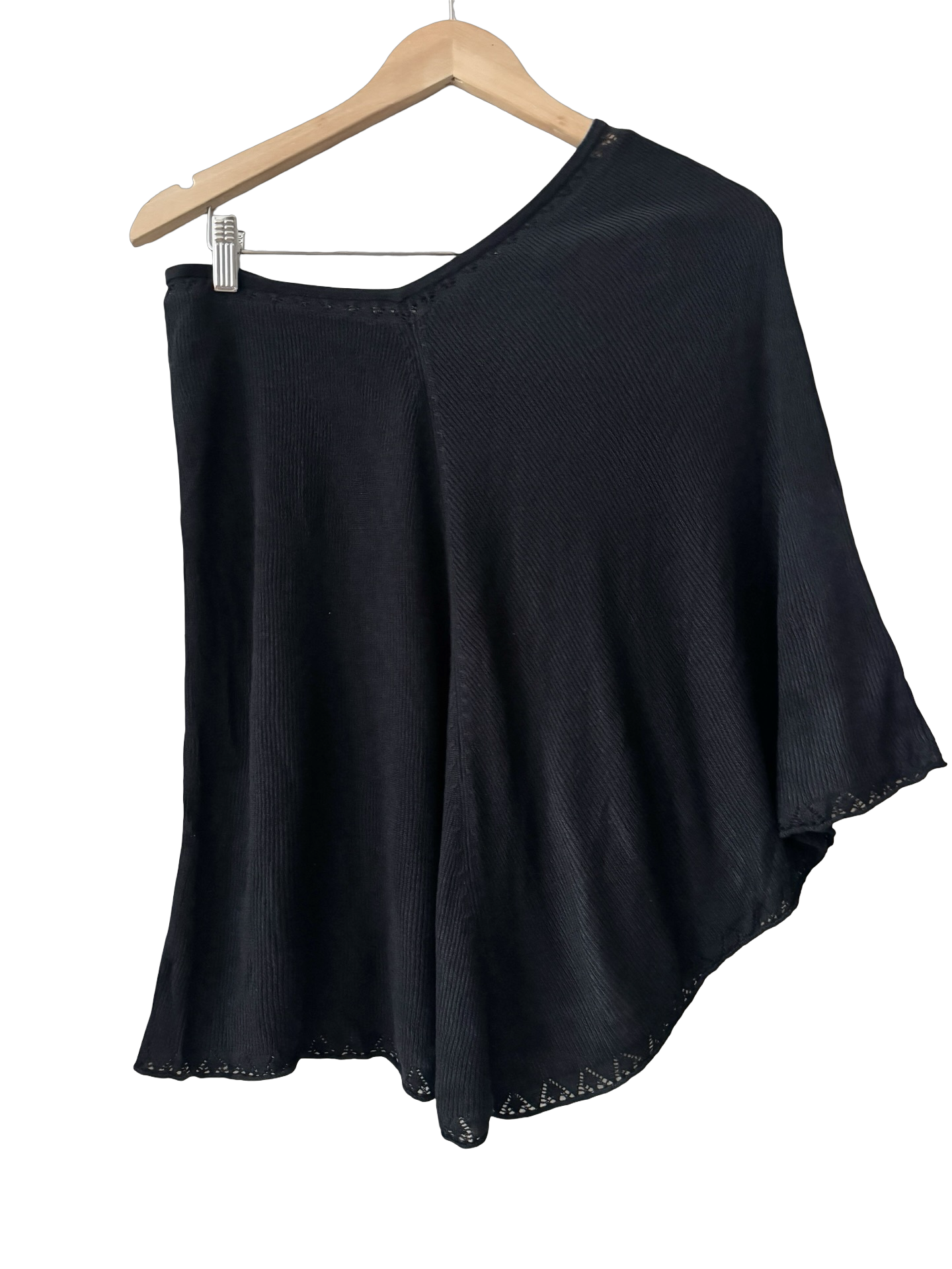 Vintage 90s After Dark Knit Poncho (OS)