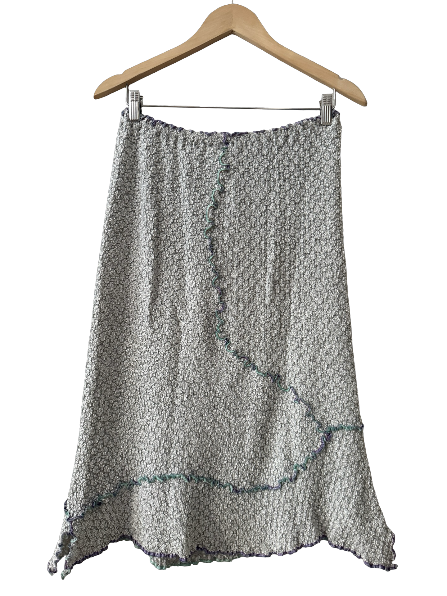 Vintage 90s Moonlit Popcorn Lace Skirt (M)