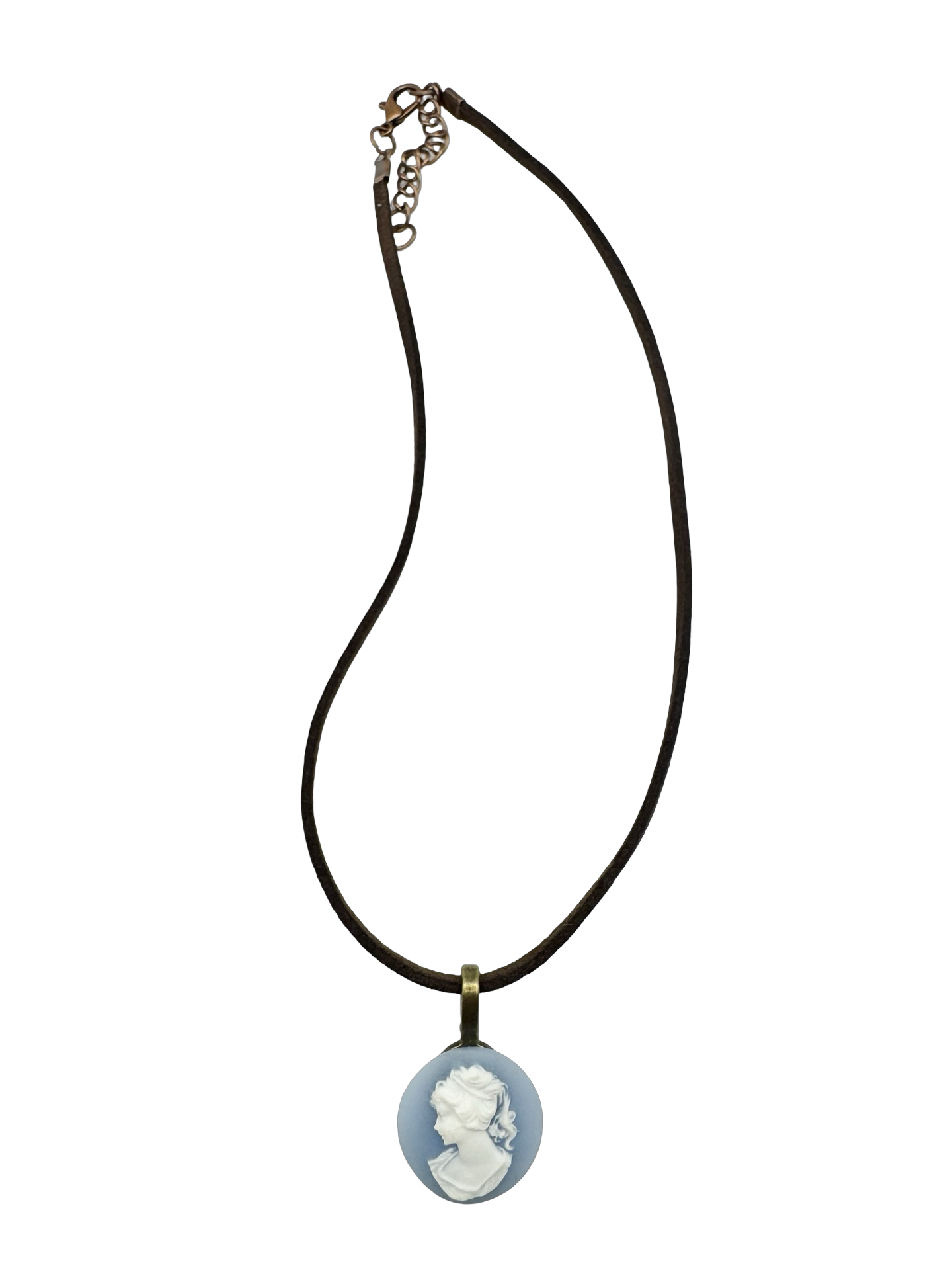 Vintage 90s Blue Hour Cameo Choker
