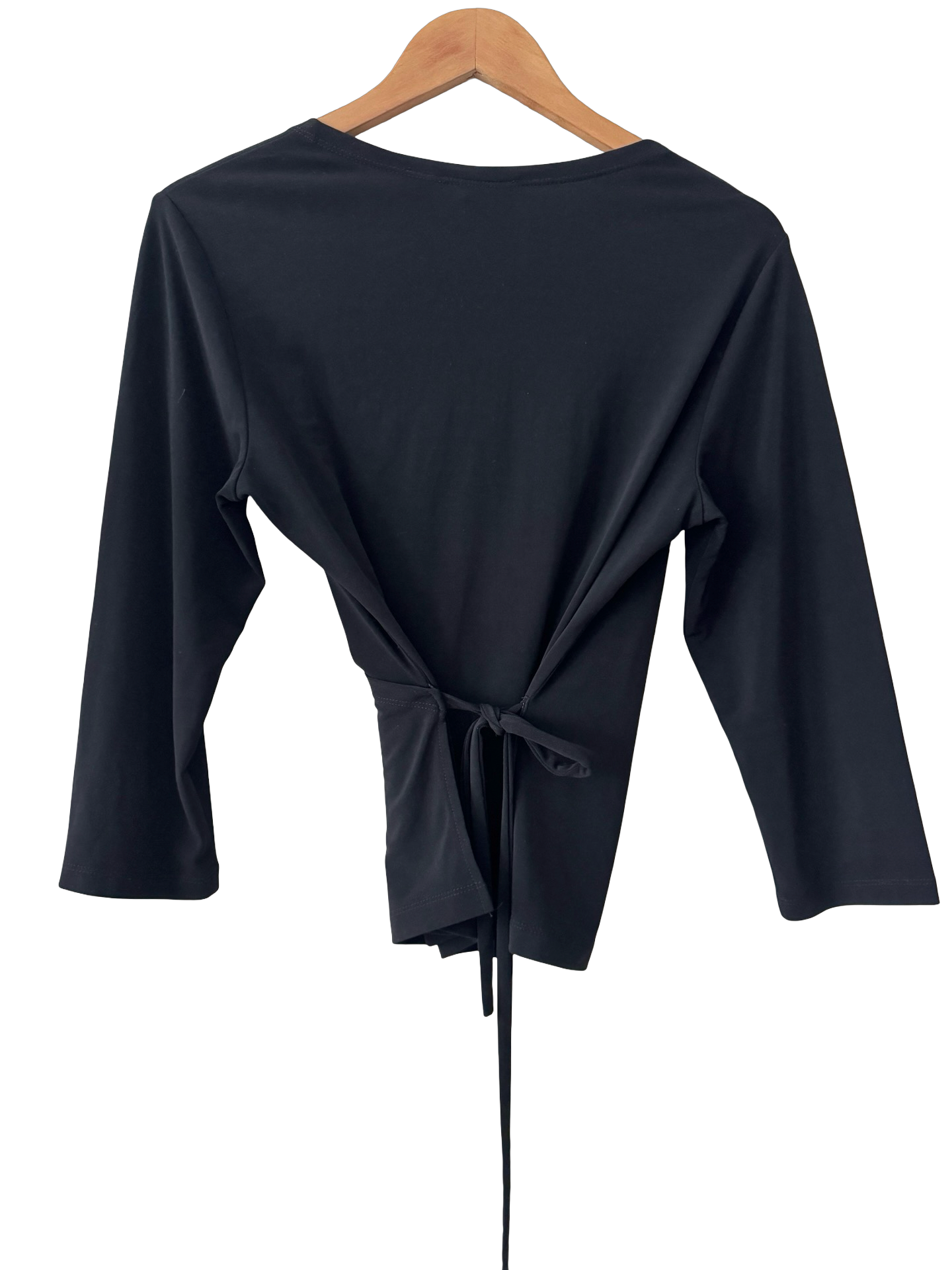 Vintage Y2K Ballet Wrap Knit Top (M)
