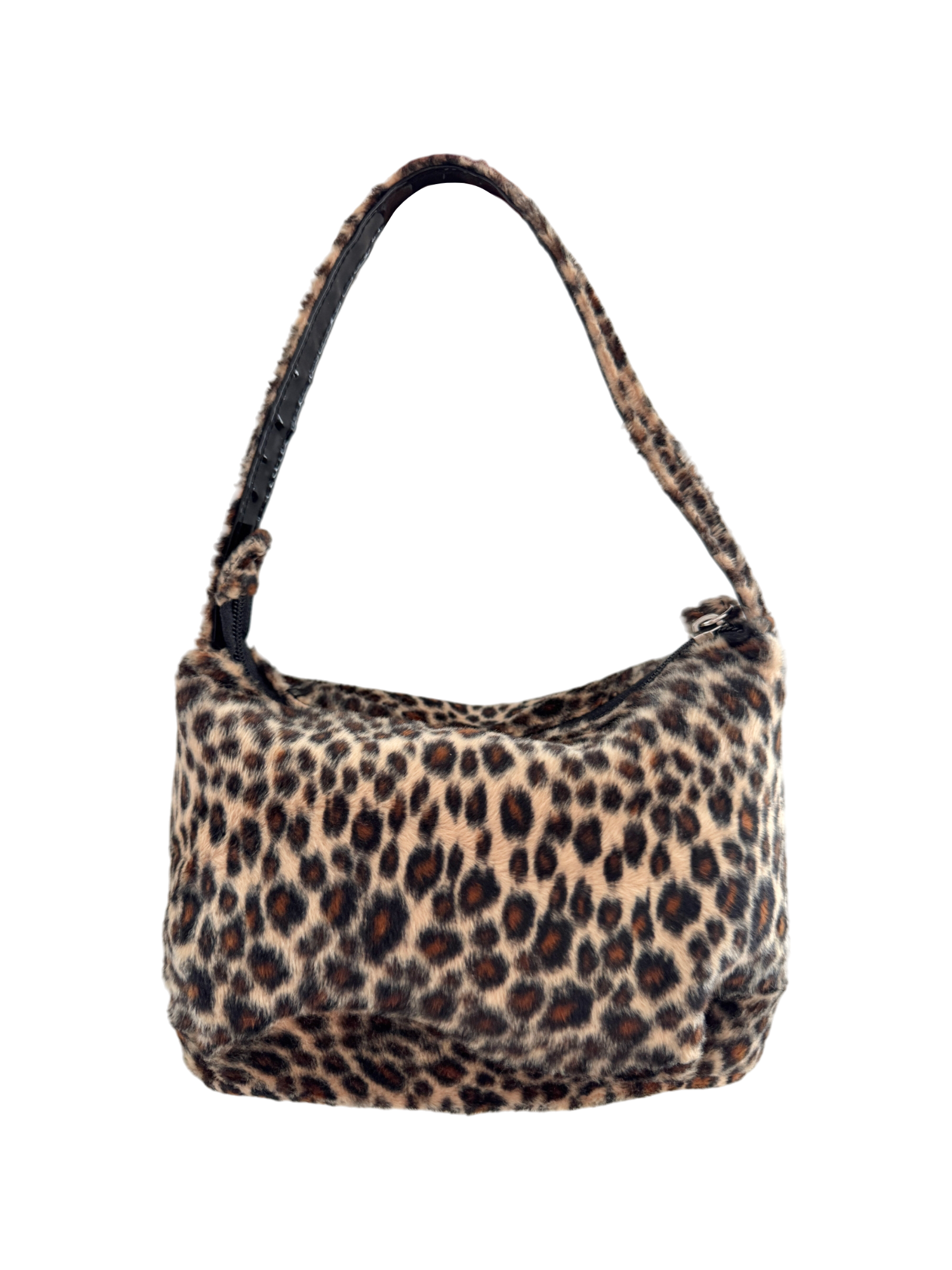 Vintage Leopard Faux Fur Mini Shoulder Bag