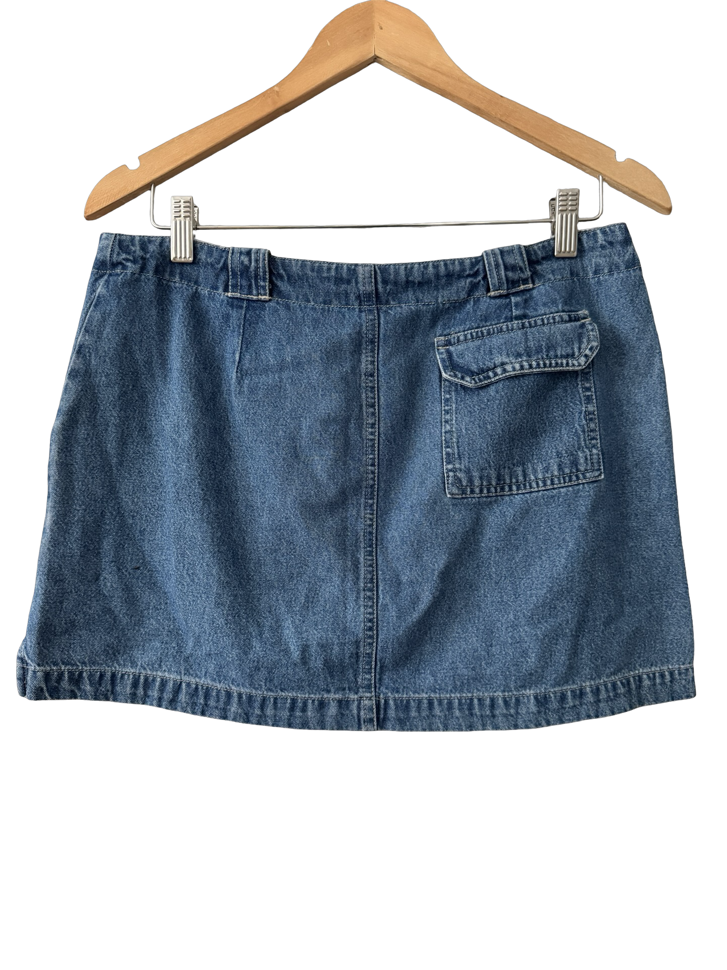 Vintage 90s Denim Cargo Skort (M)
