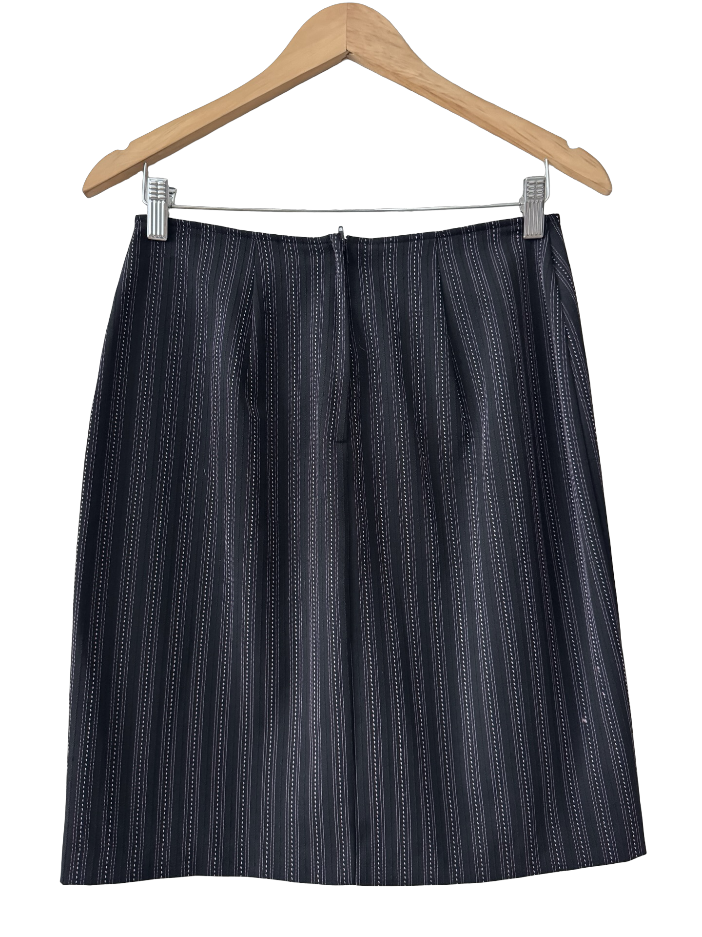 Vintage 90s Retro Striped A List Midi Skirt (S)
