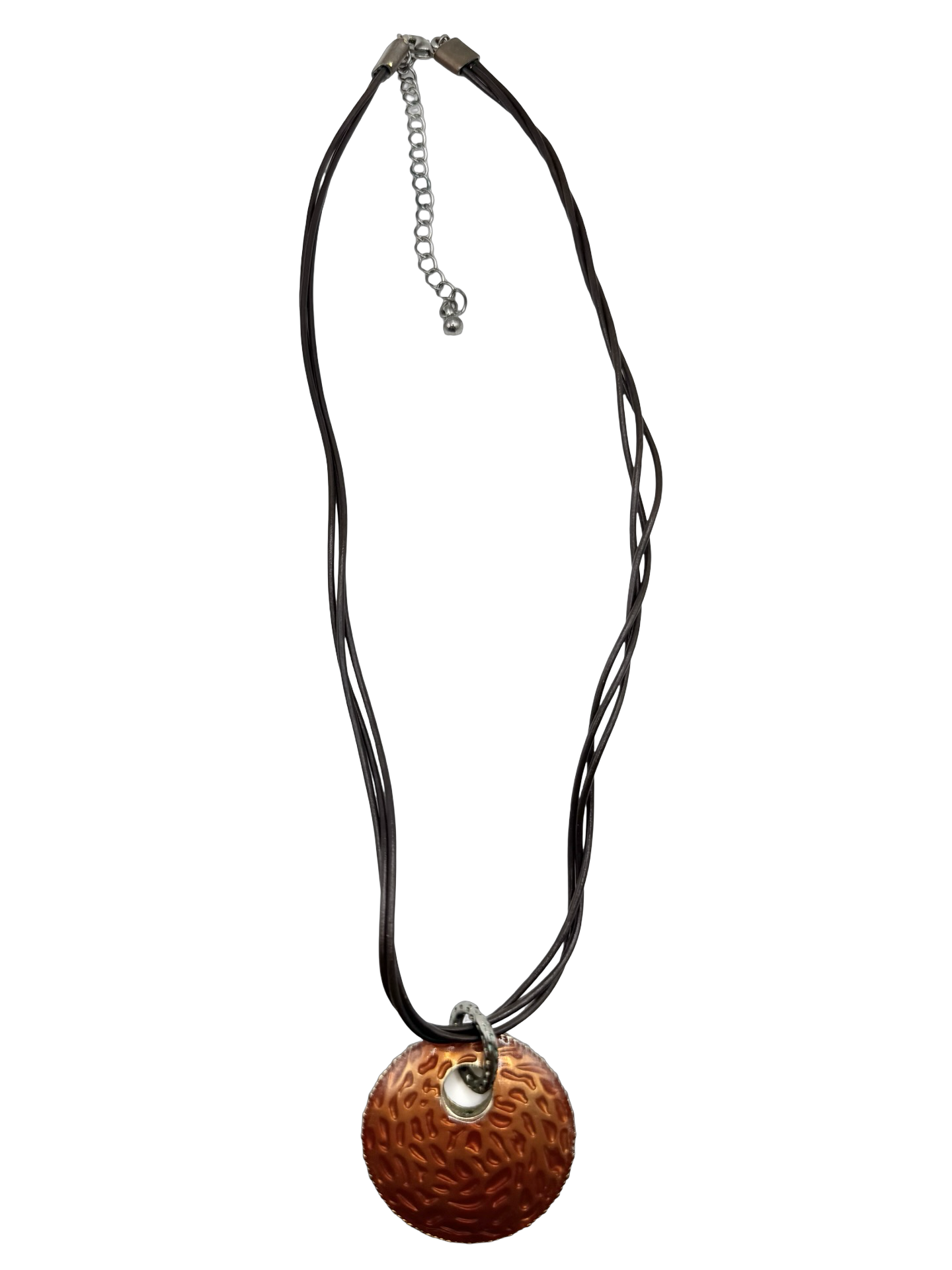 Vintage Y2K Molten Amber Necklace