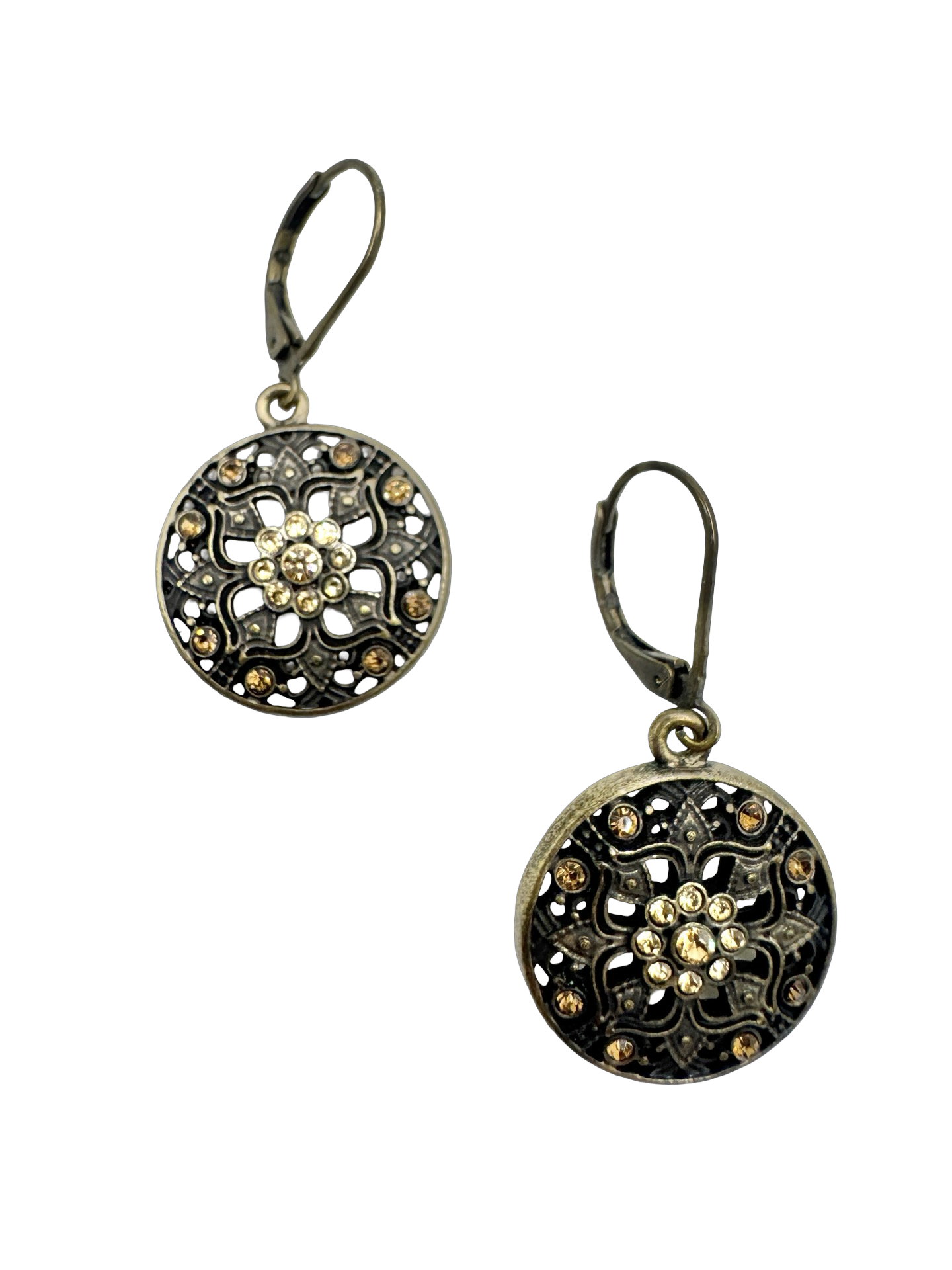 Vintage 90s Secret Garden Earrings