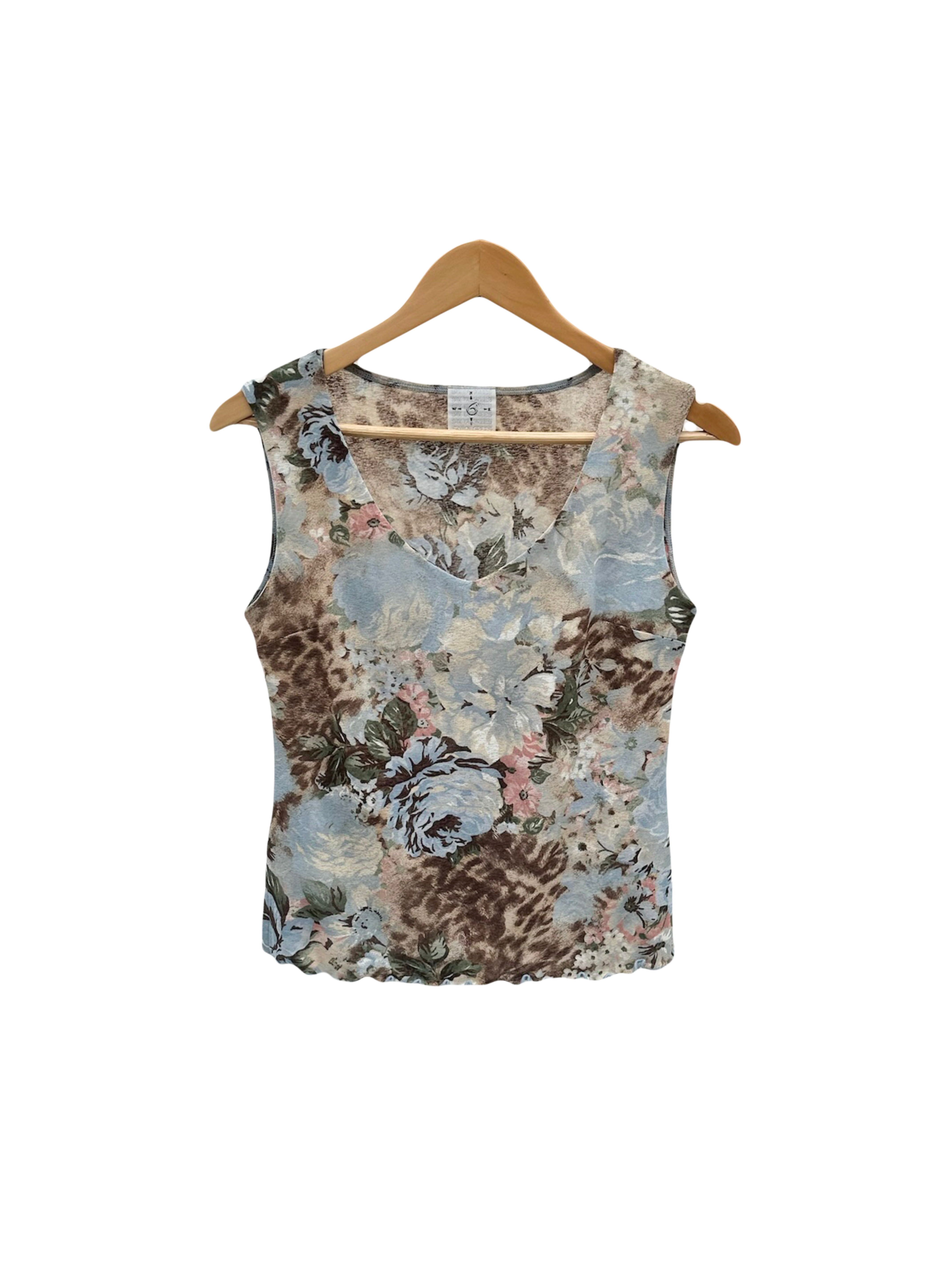 Vintage 90s Floral Textured Top (L)