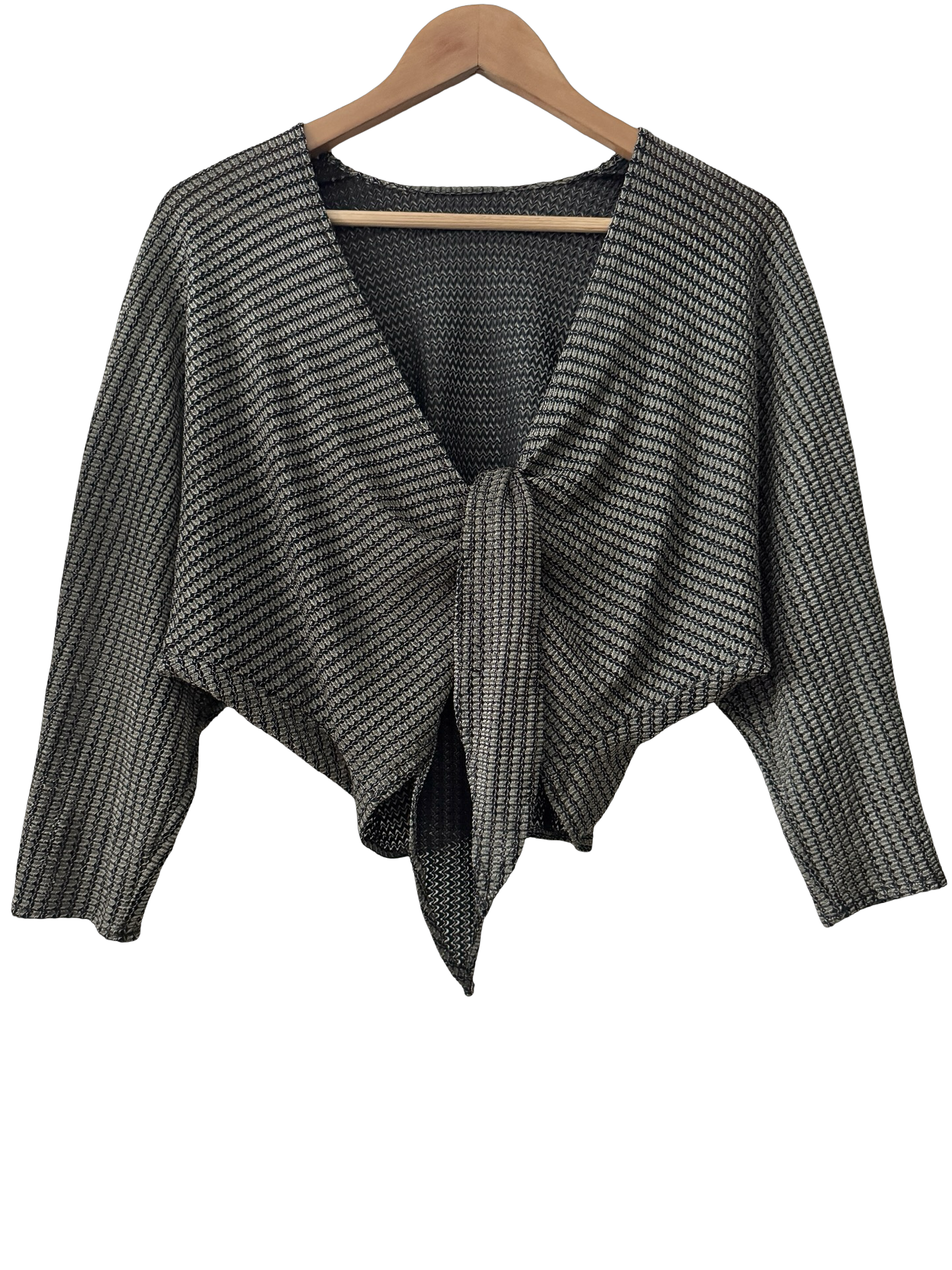 Vintage 90s After-Dark Textured Tie Knit (M-L)