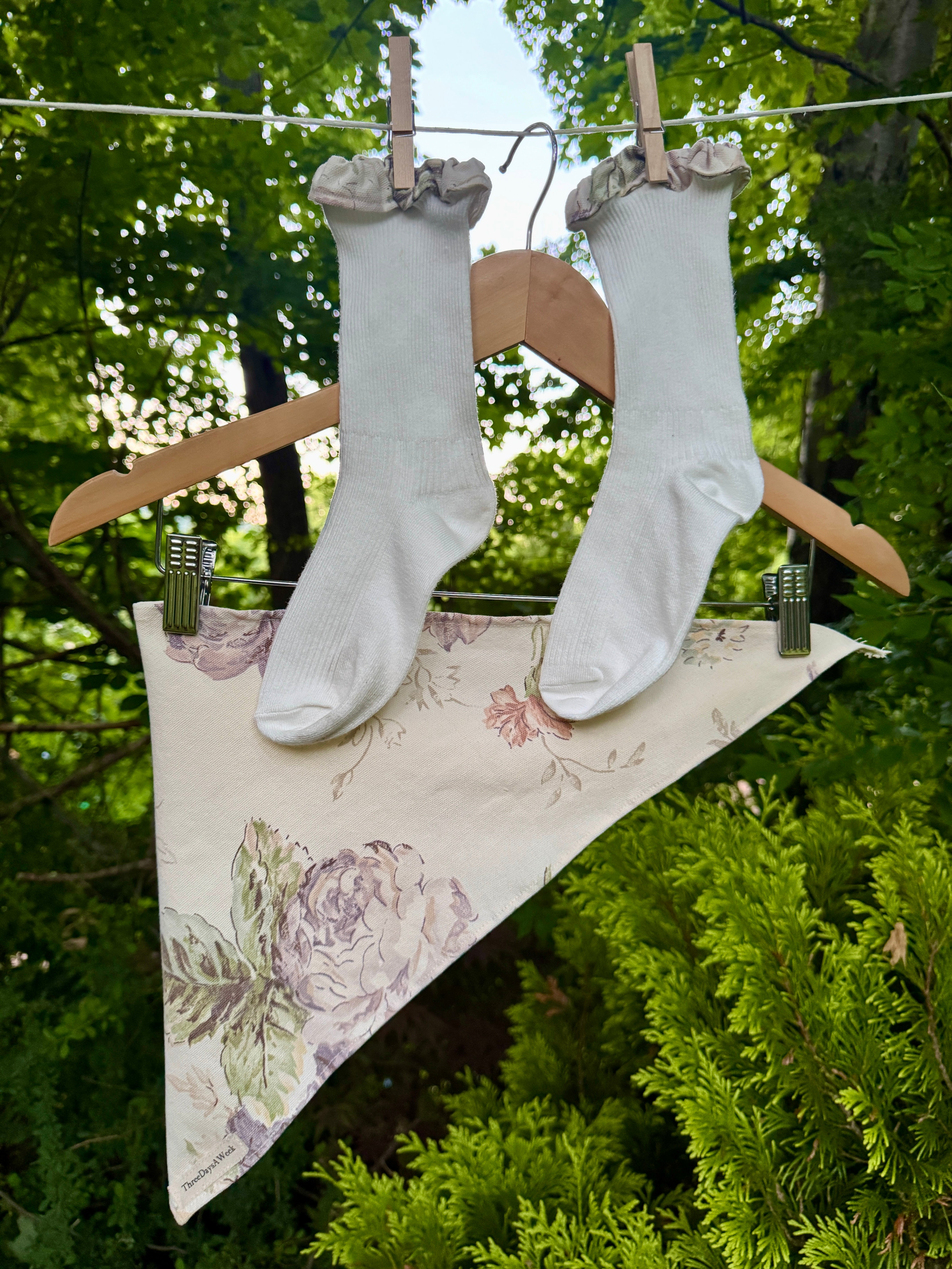 English Garden Scarf & Matching Socks Set
