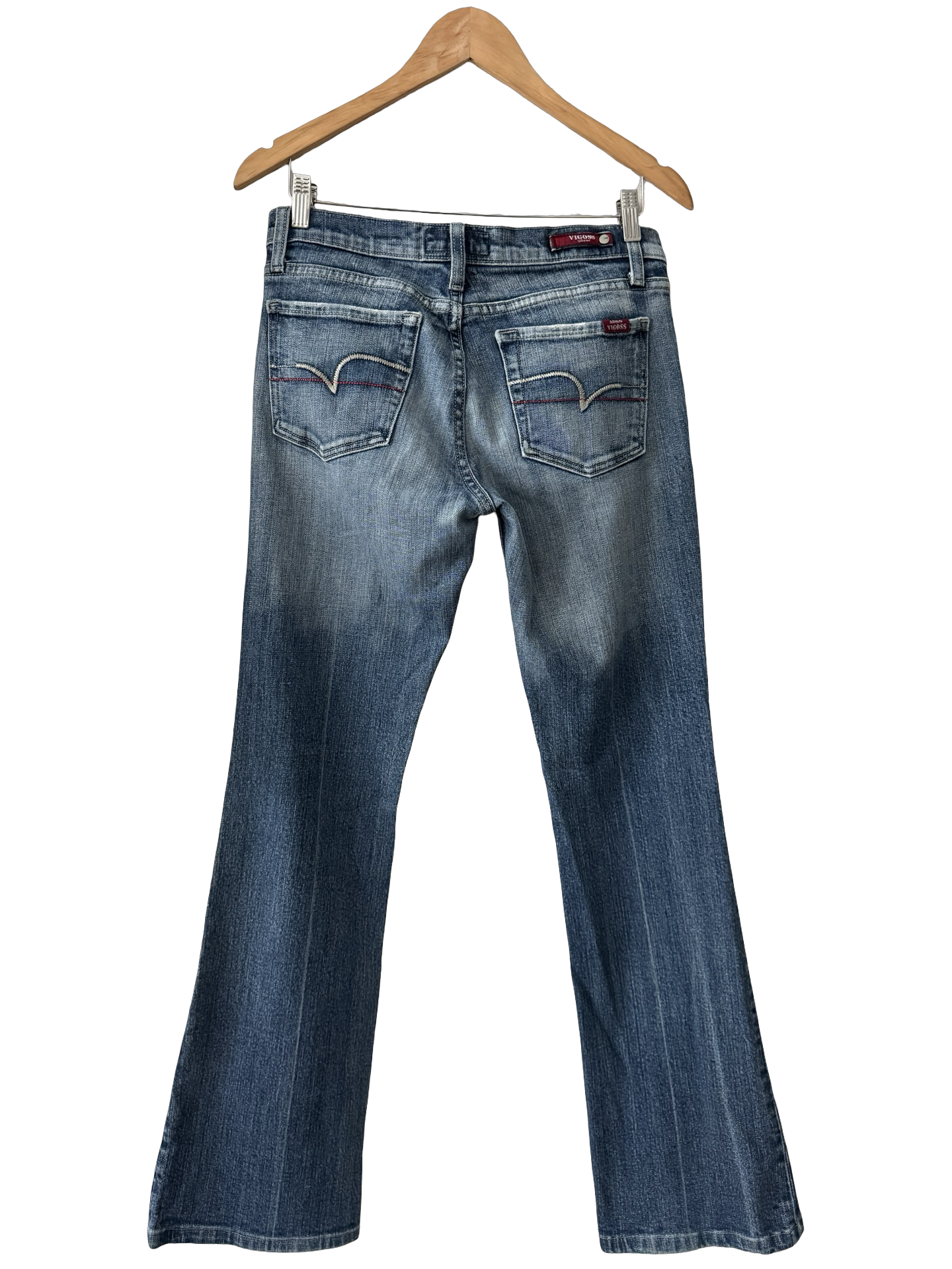 Vintage Y2K Miss Vigoss Medium Wash Flare Jeans (M)
