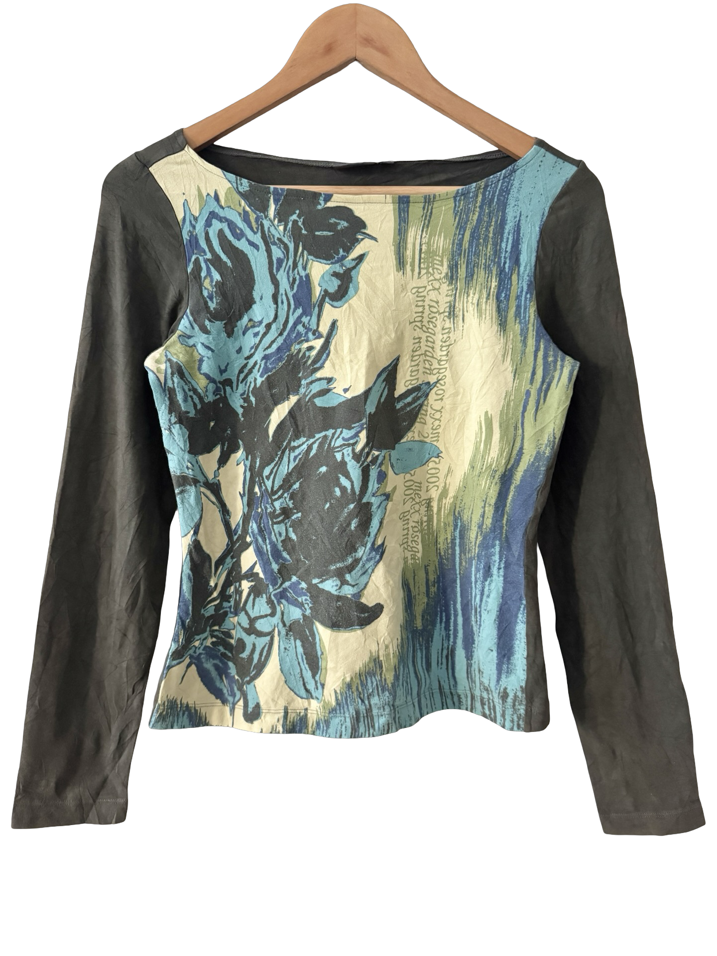 Vintage Y2K Graphic Contrast Static top (M)