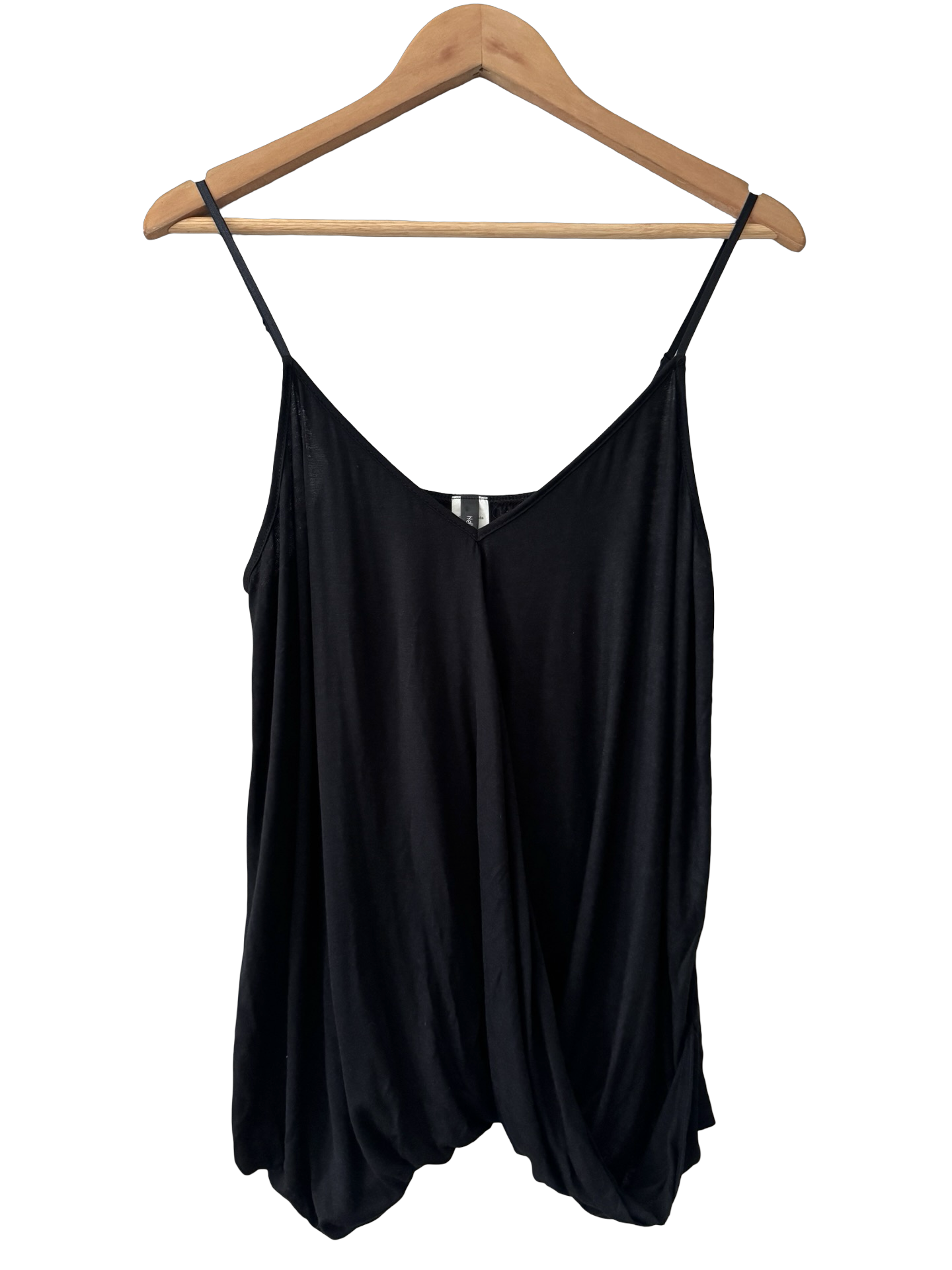 Vintage Y2K Midnight Drape Cami Top (L)