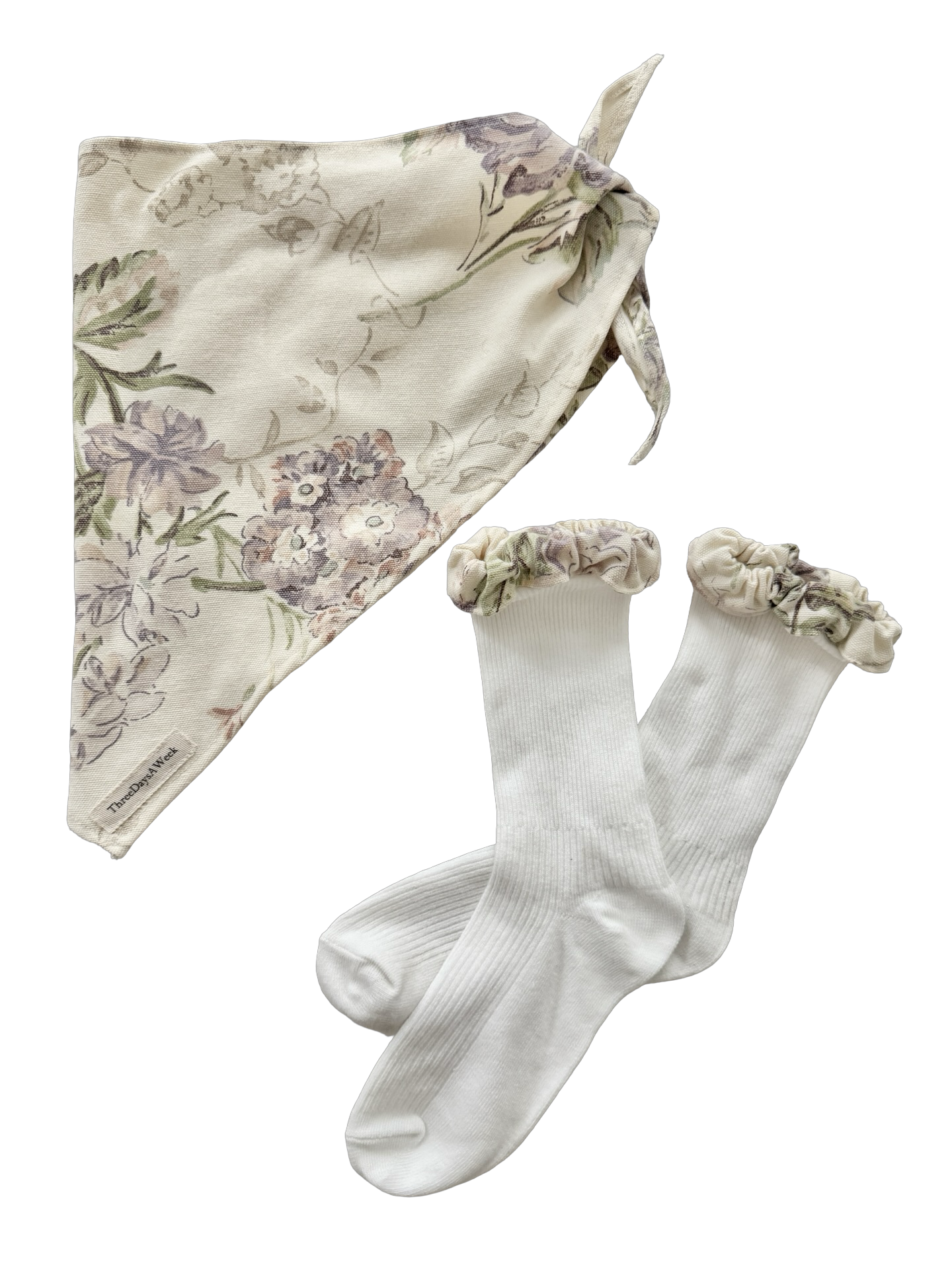 English Garden Scarf & Matching Socks Set