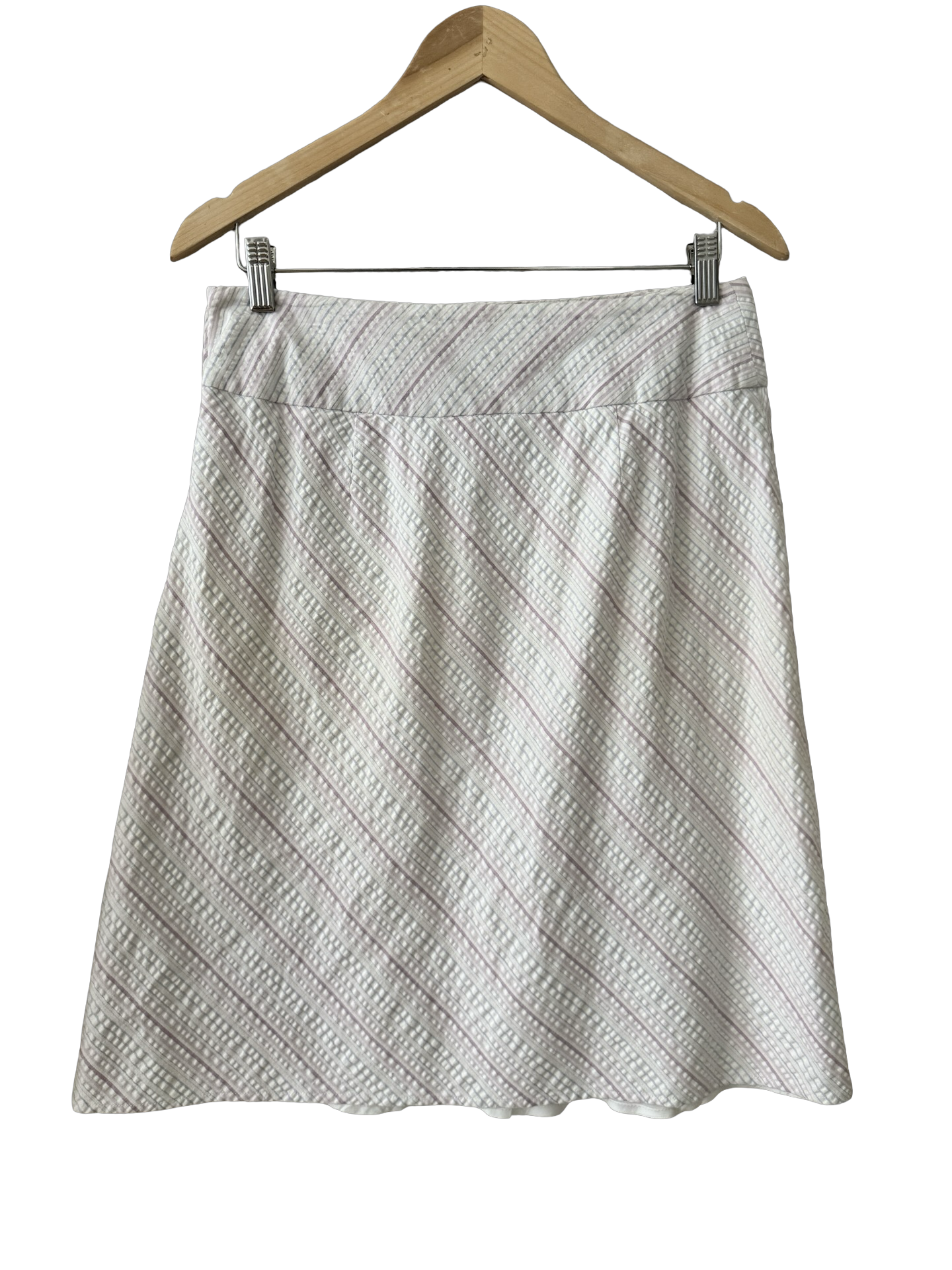 Vintage Y2K Soft Plaid A-Line Midi Skirt (S)
