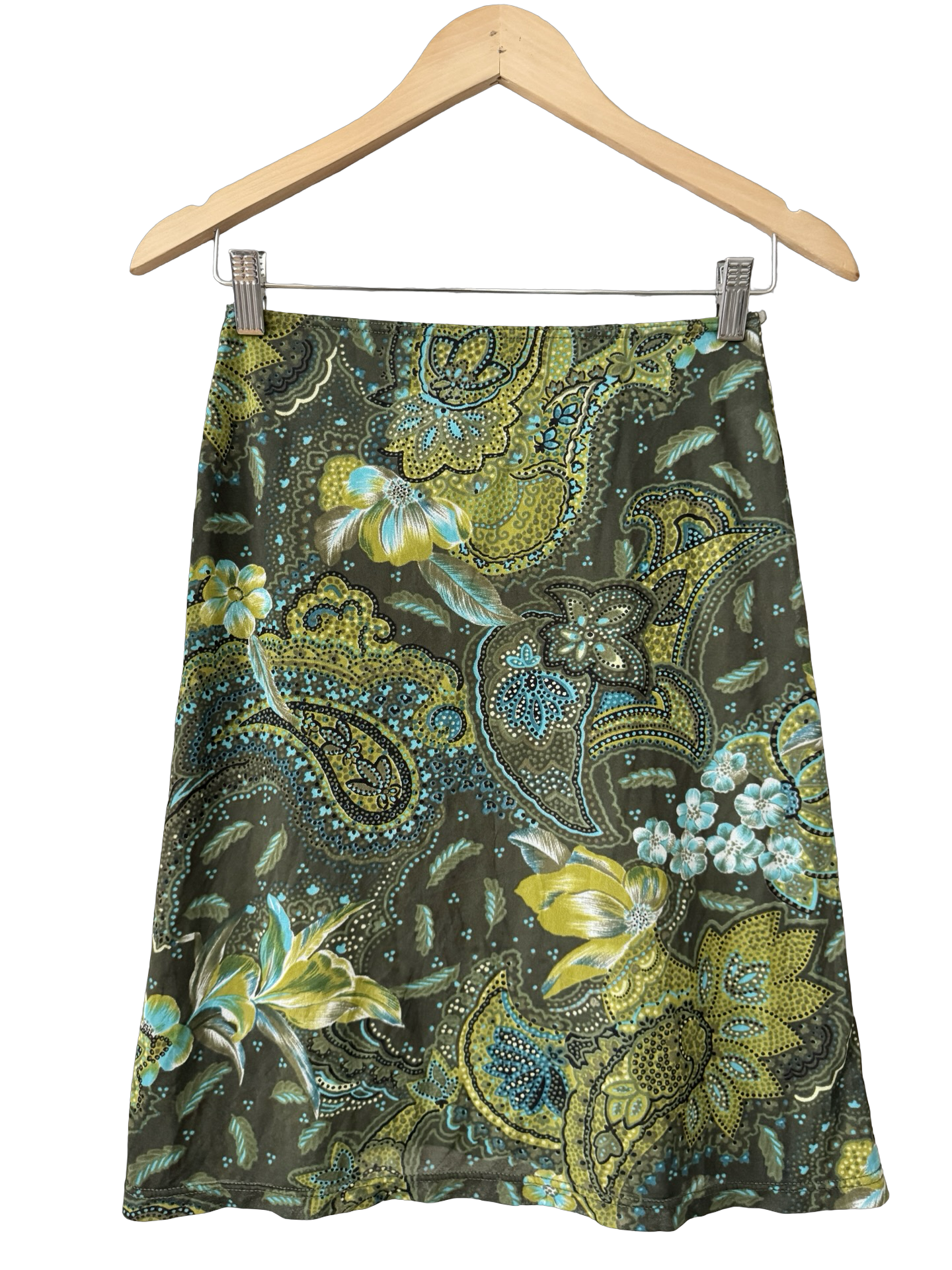Vintage 90s Morgan De Toi Electric Garden Skirt (XS)