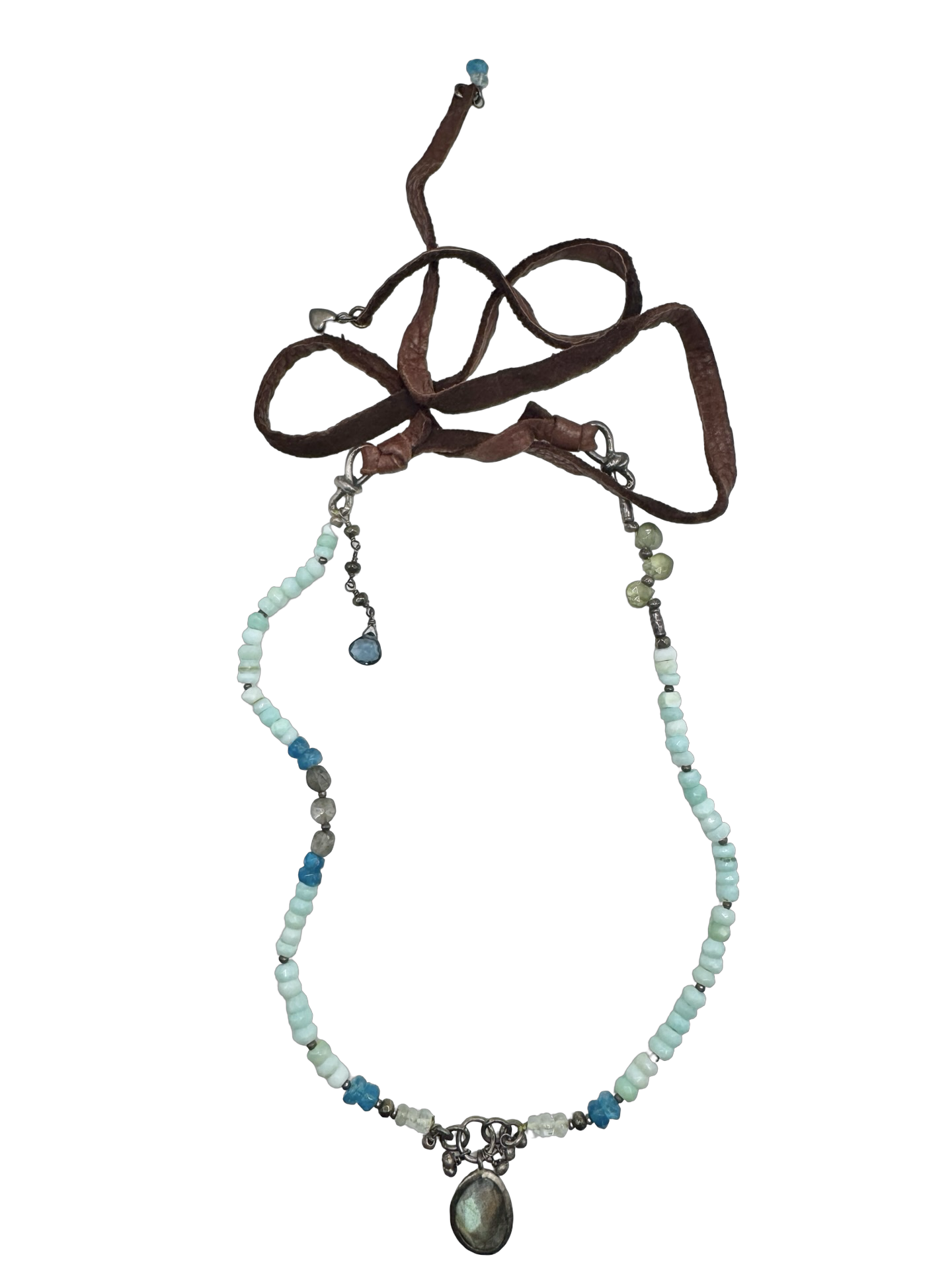 Vintage Y2K Blue Lagoon Wrap Necklace