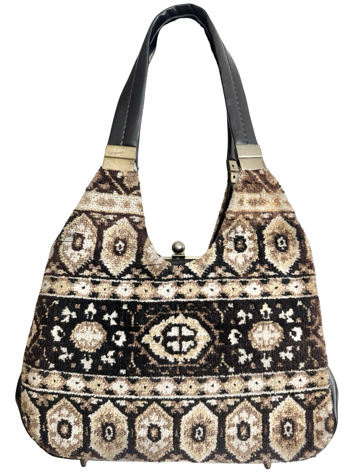 Vintage 90s Carpet Bag Shoulder Purse