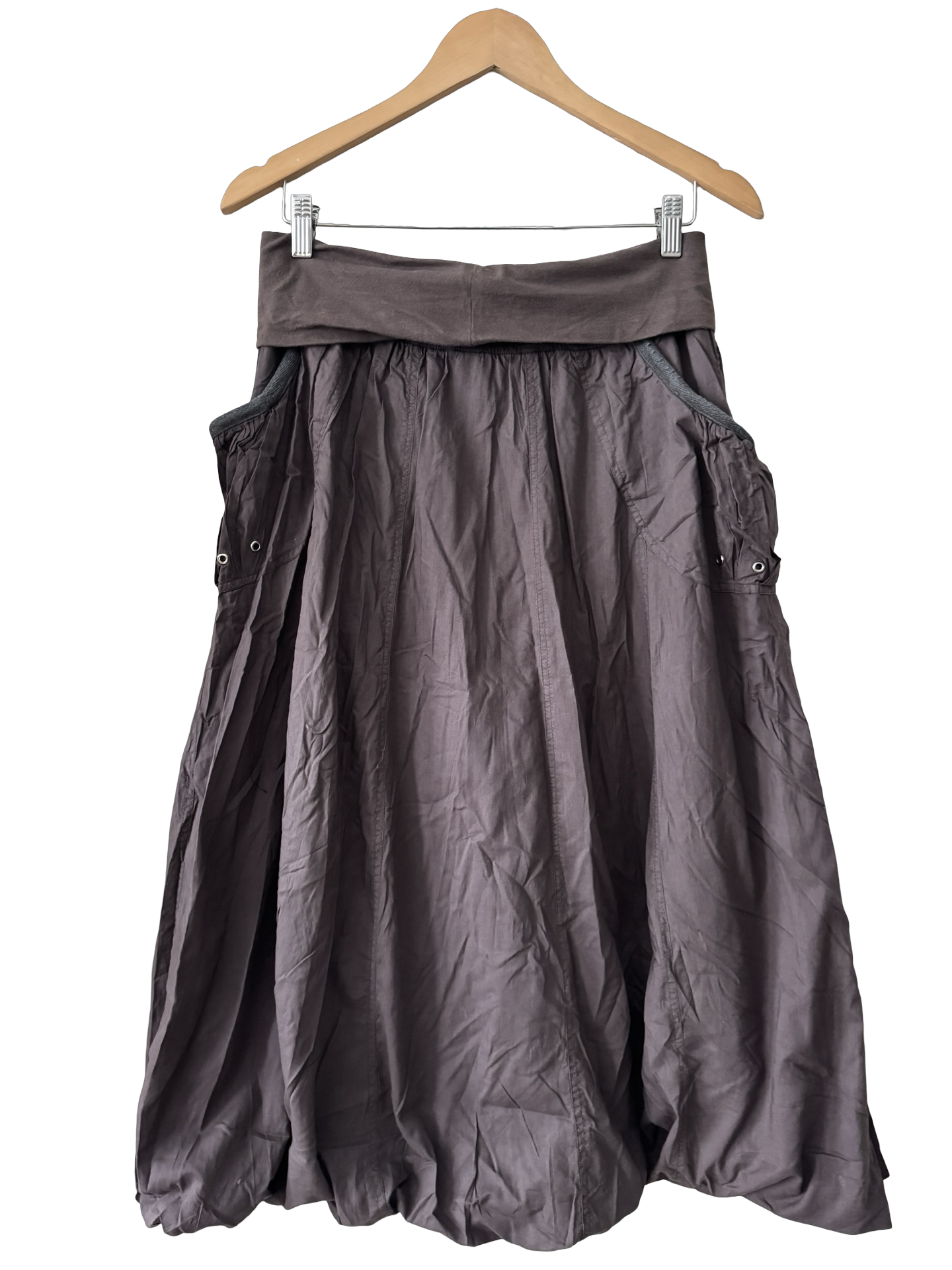 Vintage Y2K Downtown Foldover Maxi Skirt (S-M)