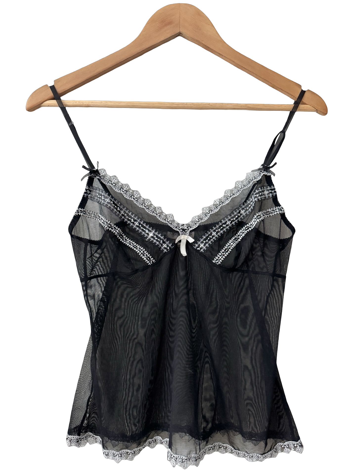 Vintage Y2K Sheer After Dark Cami (M)