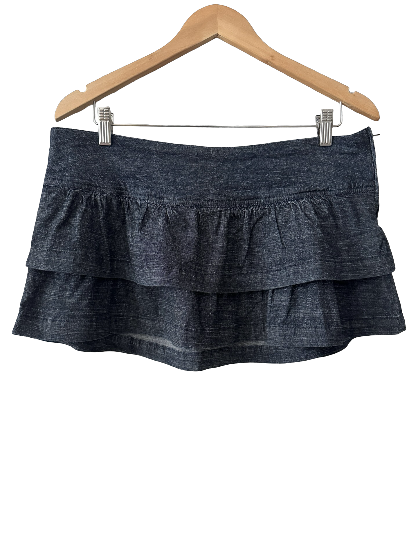 Vintage Y2K Charcoal Micro Mini Skirt (L)