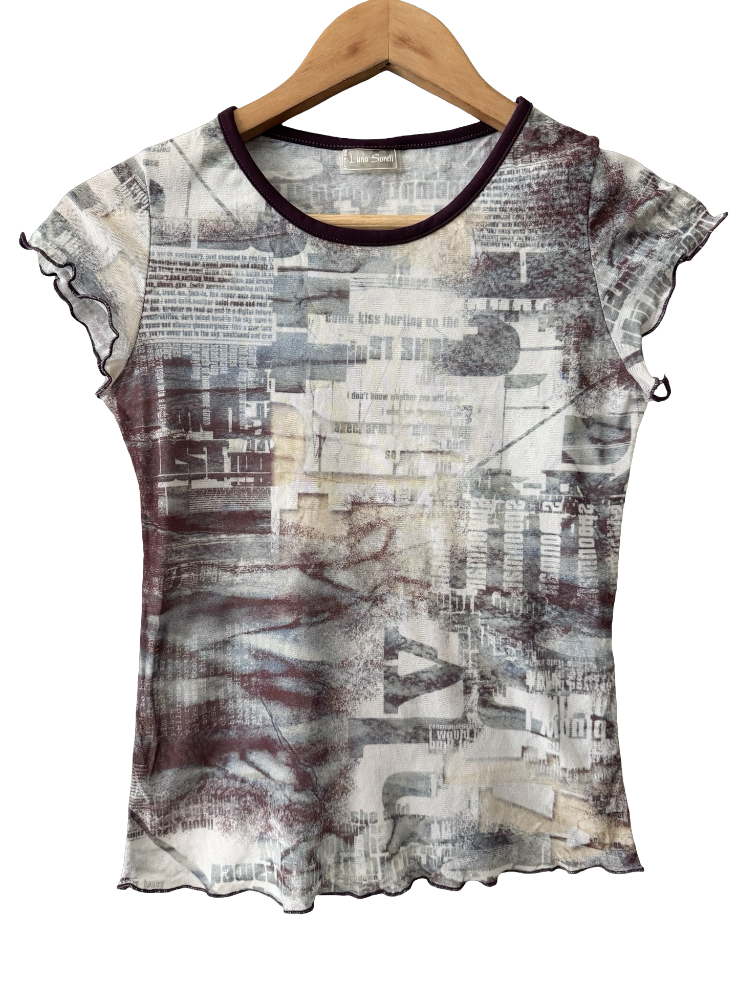 Vintage Y2K After Press Mesh Top (S/M)