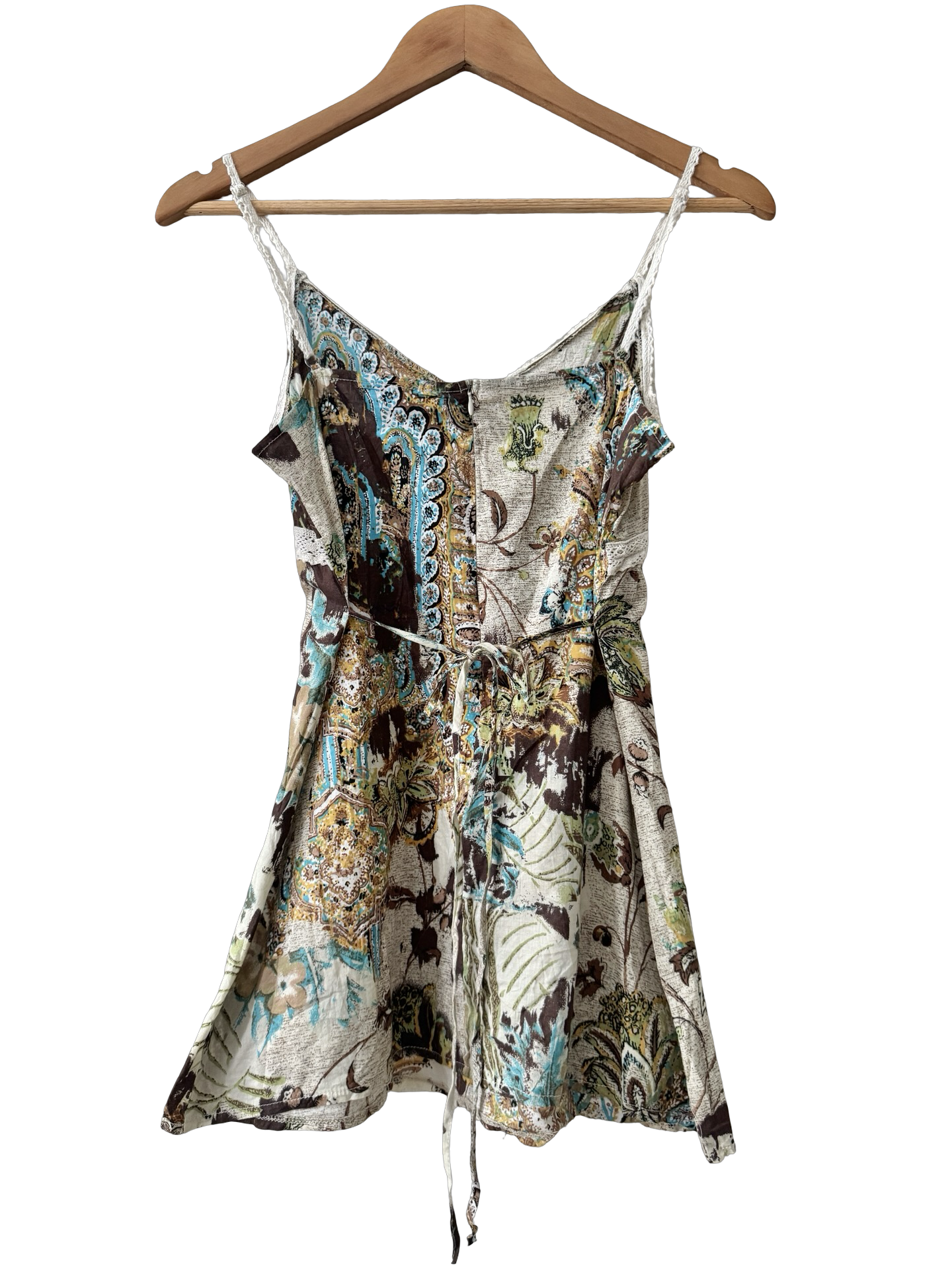 Vintage 90s Boho Paisley Tie Cami (S/M)