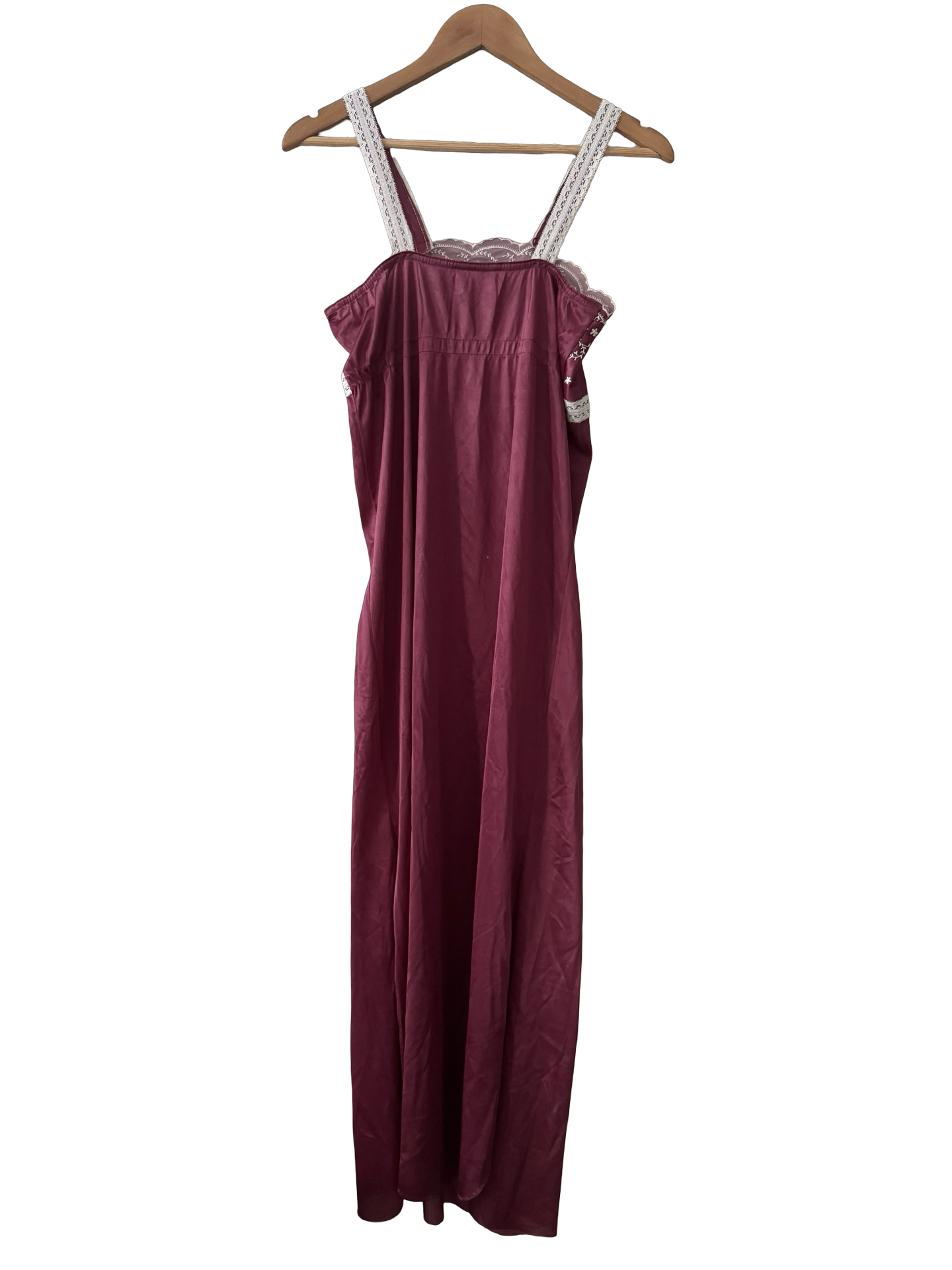 Vintage 80s Moonlight Nylon Slip Dress (M)