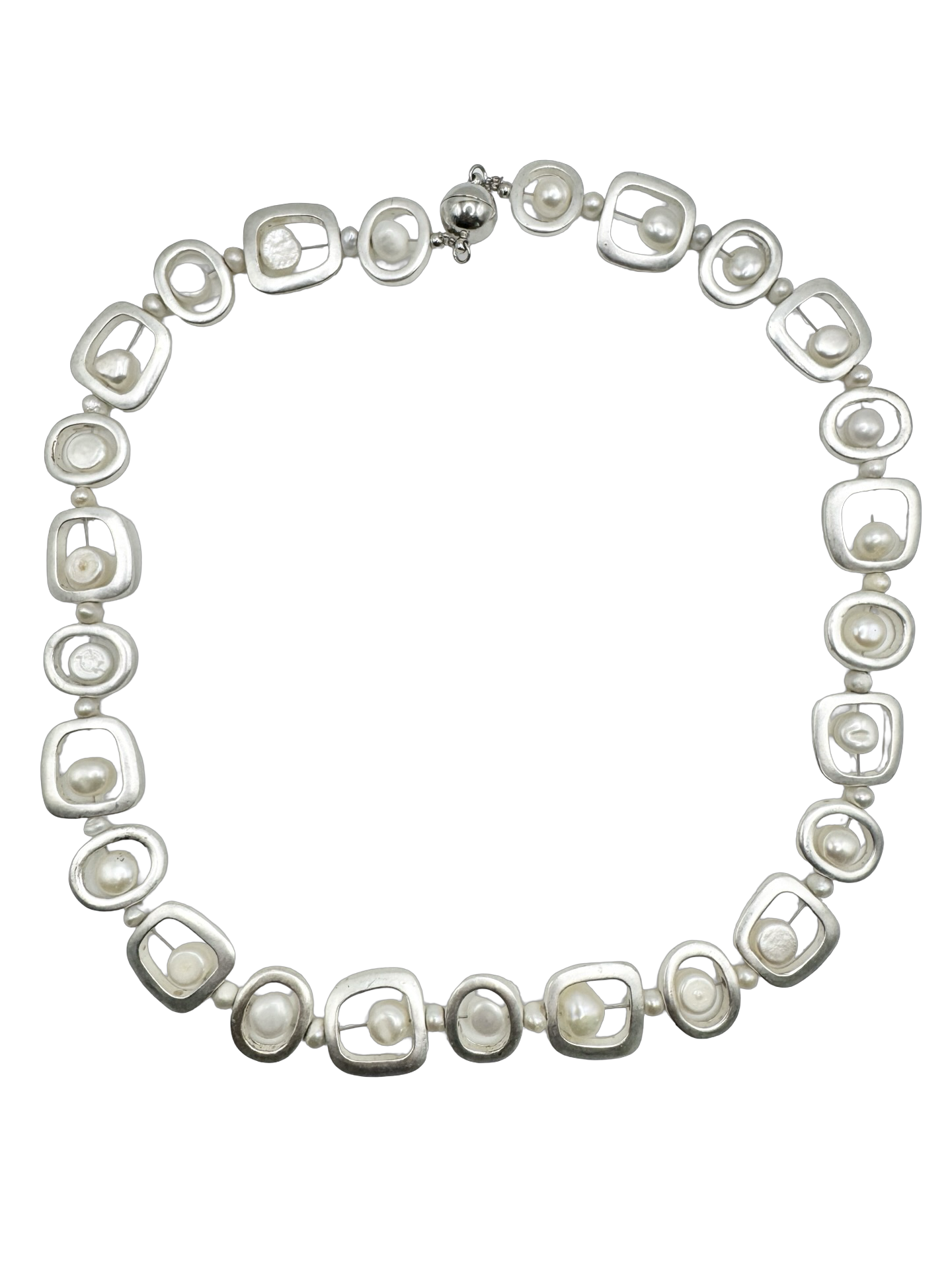 Vintage Y2K Moon Milk Necklace