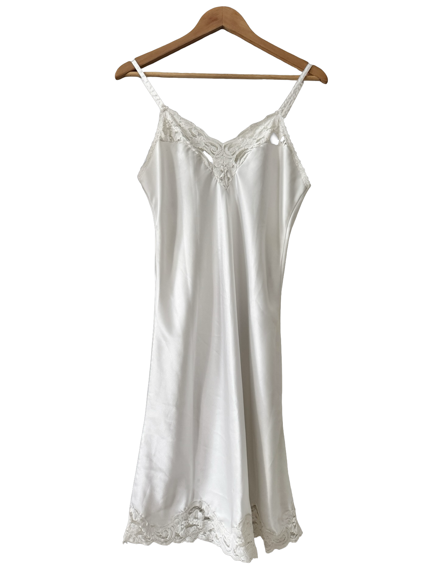 Vintage 90s Ivory Lace Slip (M)