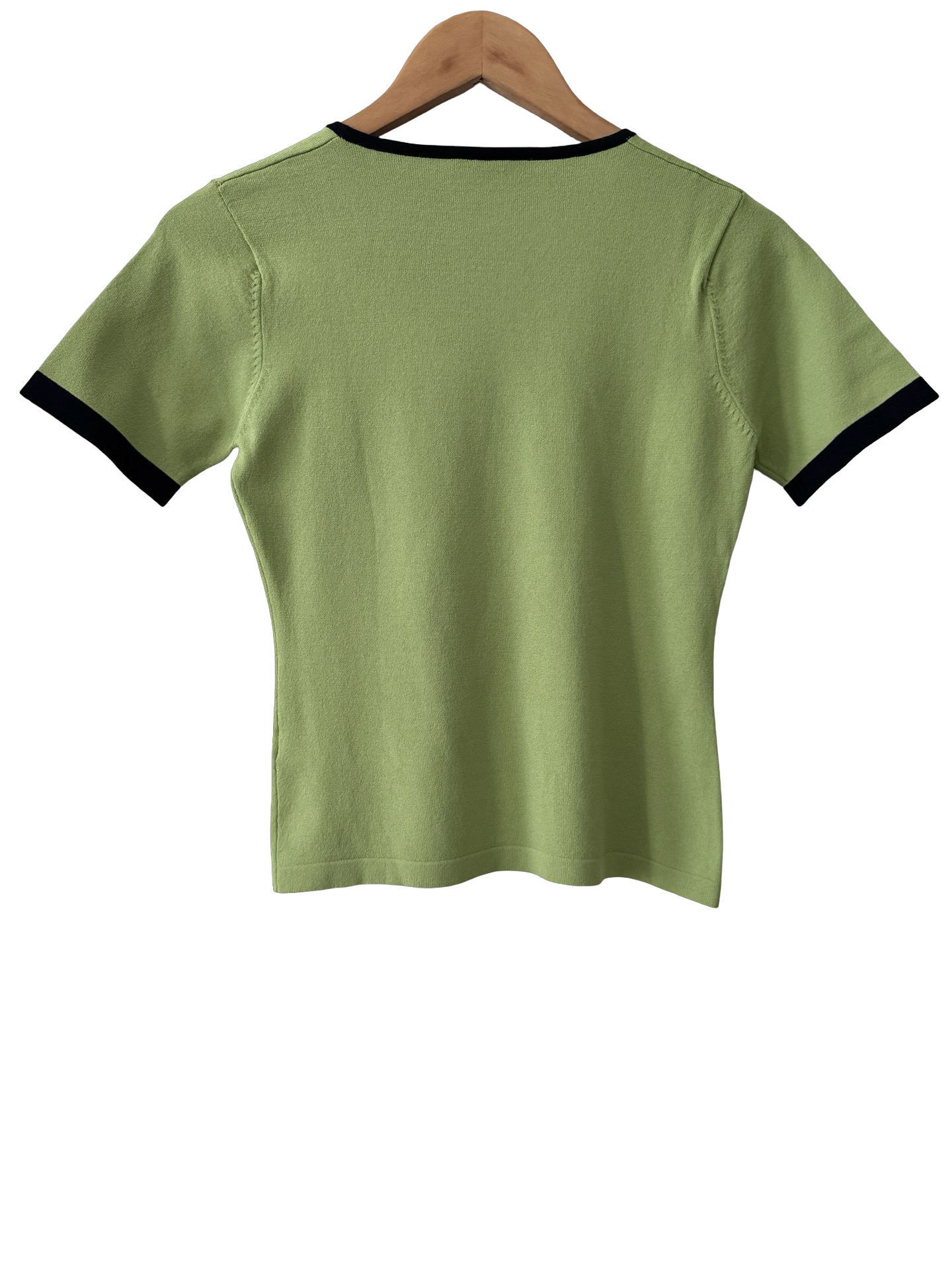 Vintage 90s Avocado Contrast Tee (S/M)