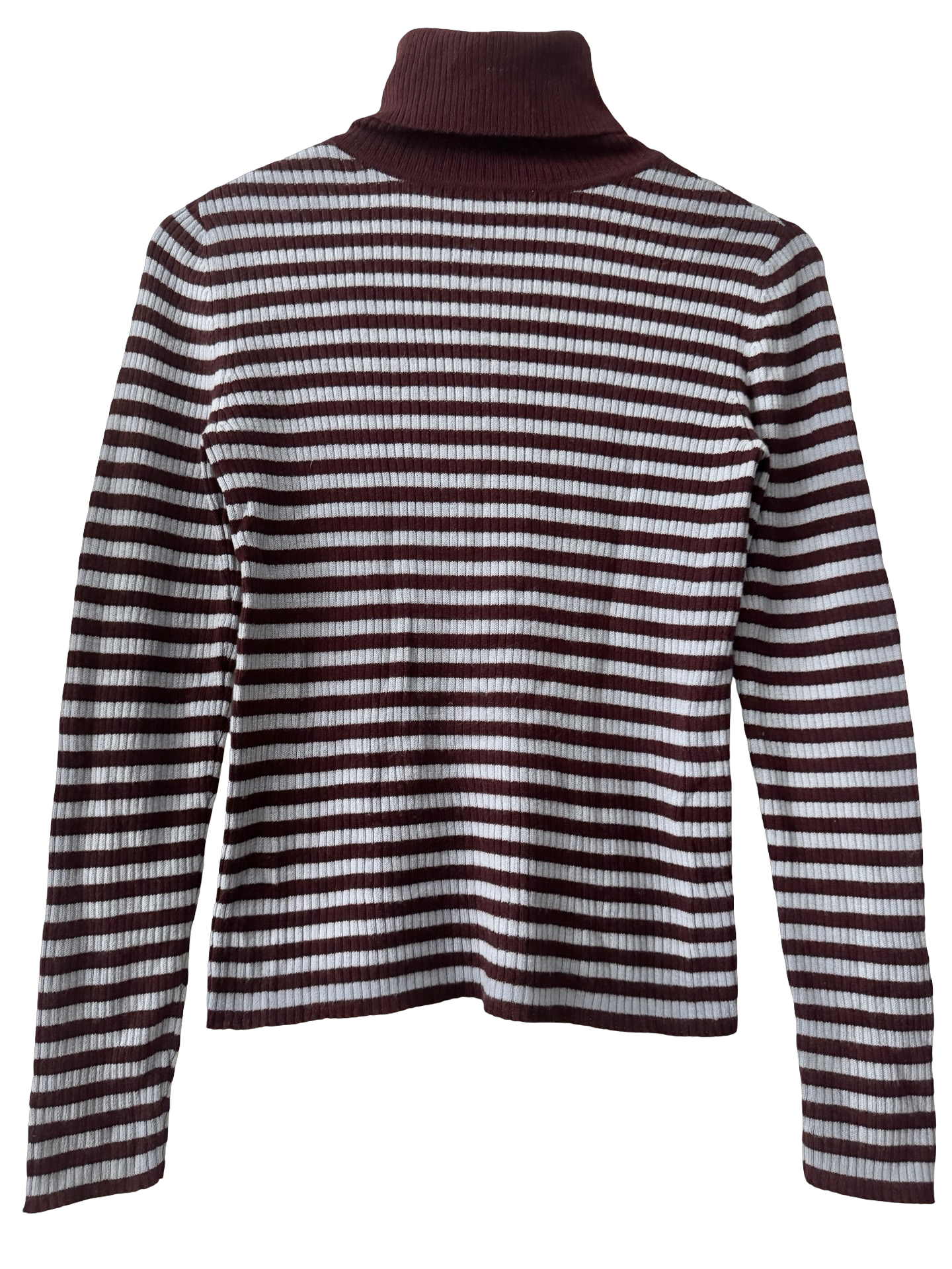 Vintage 90s Bordeaux Sky Merino Turtleneck (M)