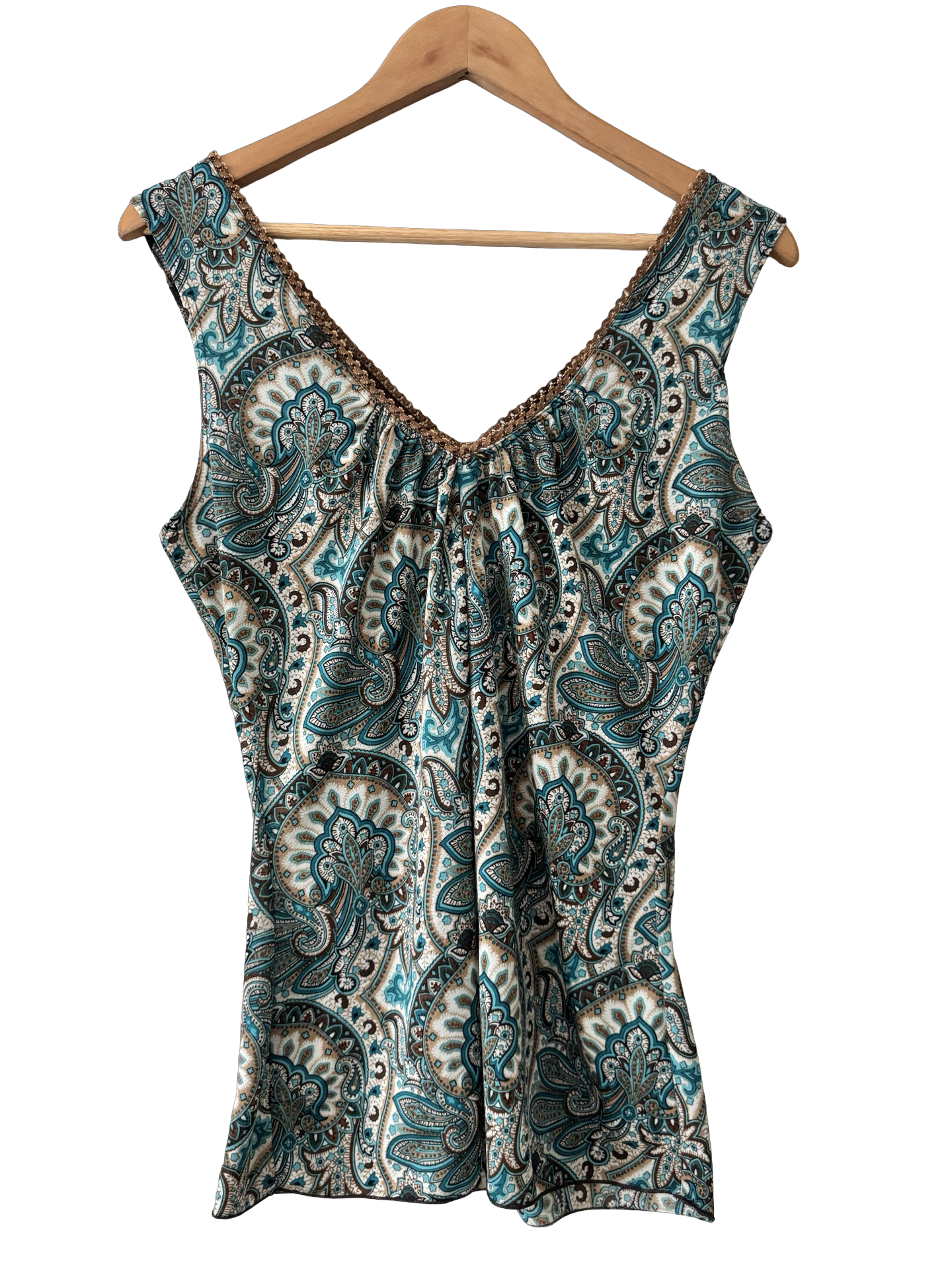 Vintage 90s Bohemian Lagoon Paisley Tank (M/L)