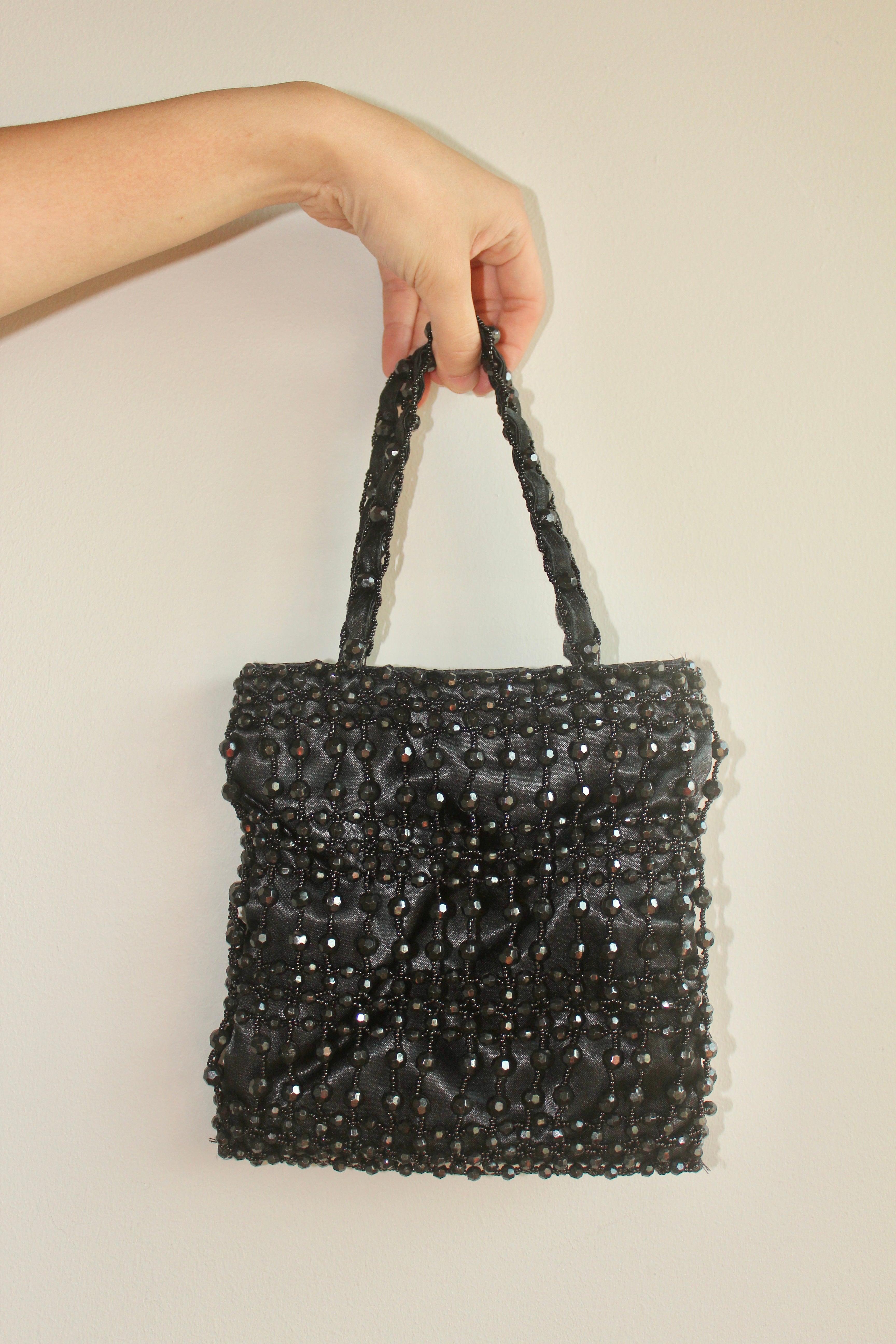 Vintage 90s French Beaded Purse