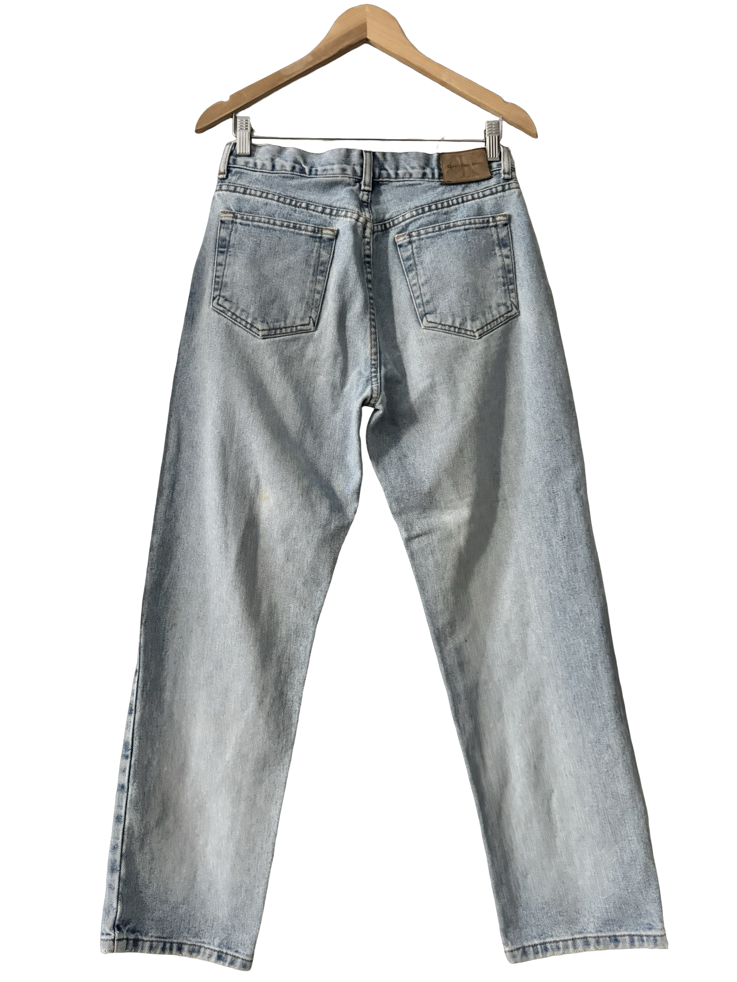 Vintage 90s Calvin Klein Faded Straight Leg Jeans (M)