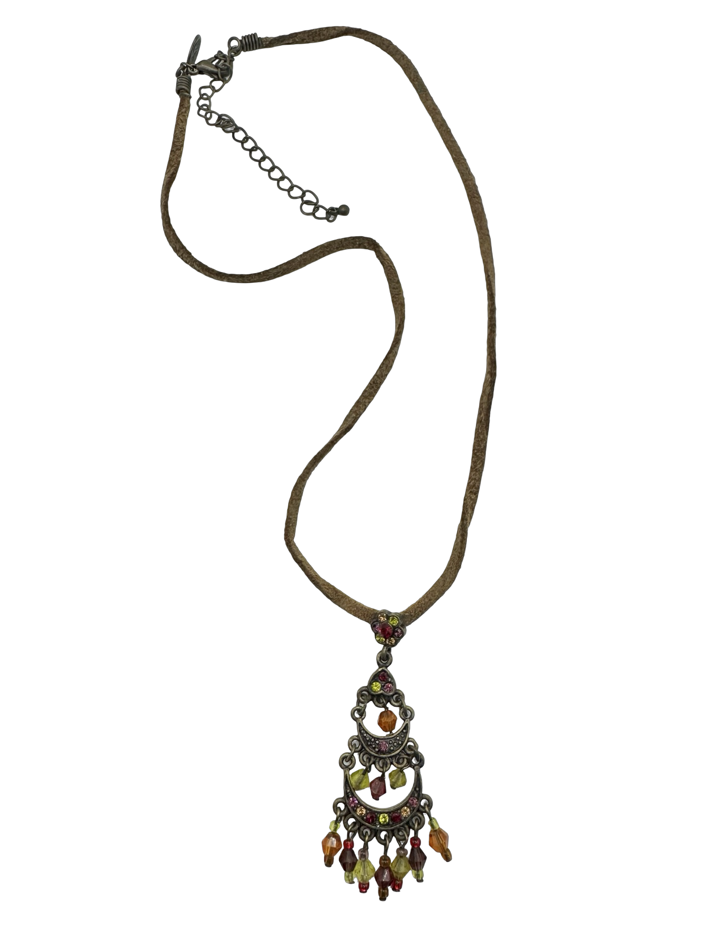 Vintage Y2K Boho Chandelier Pendant Necklace