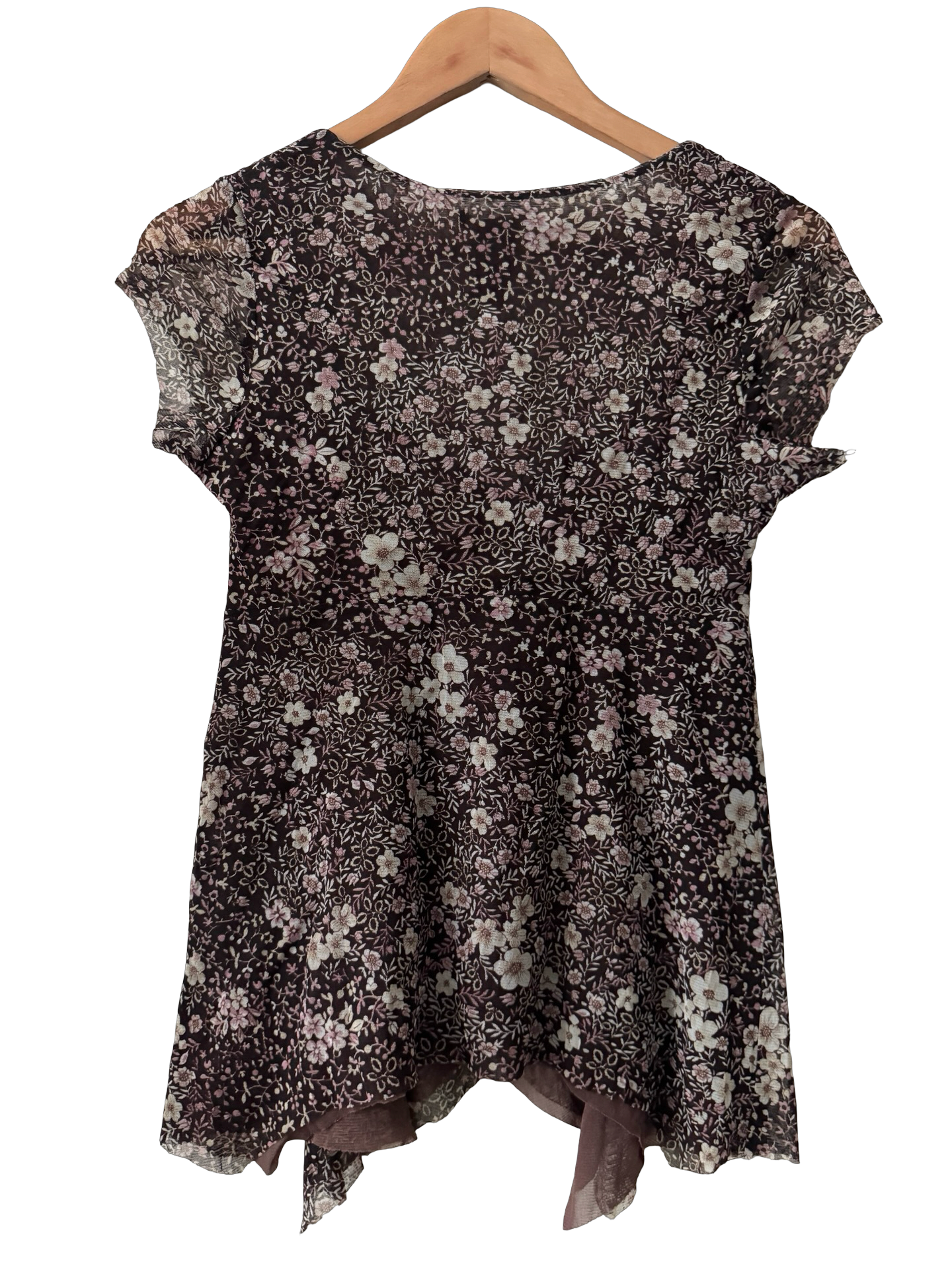 Vintage Y2K Butterfly Effect Flutter Top (M)