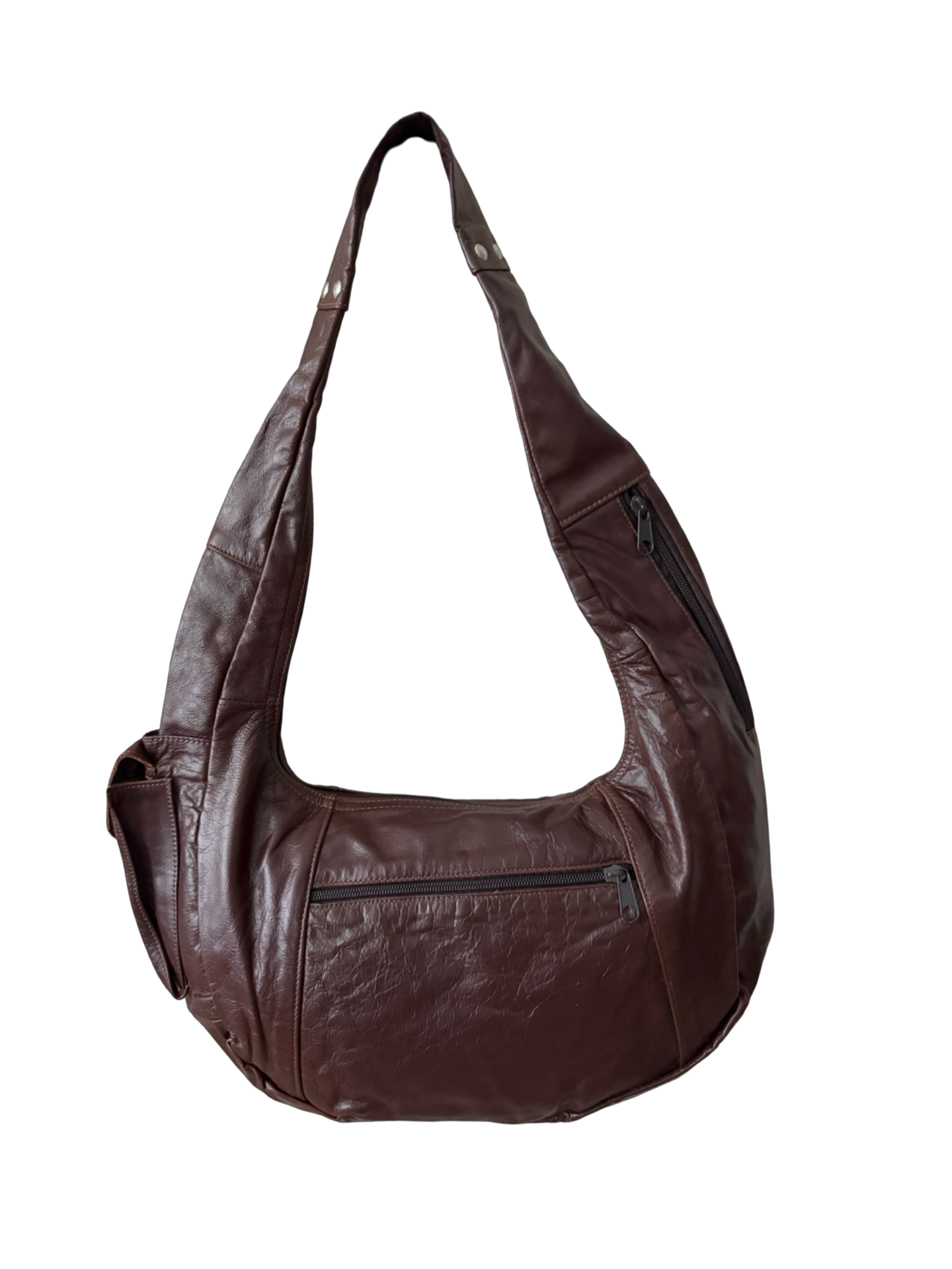 Vintage Y2K Espresso Everyday Leather Hobo