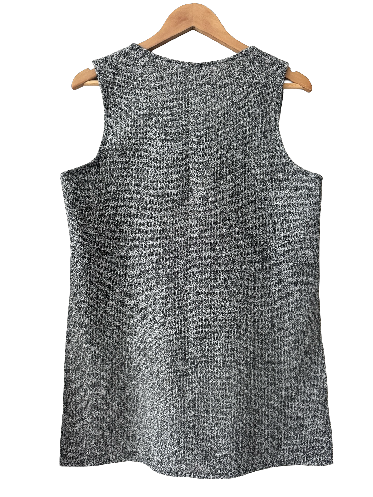 Vintage 90s Salt & Pepper Knit Vest Top(M)