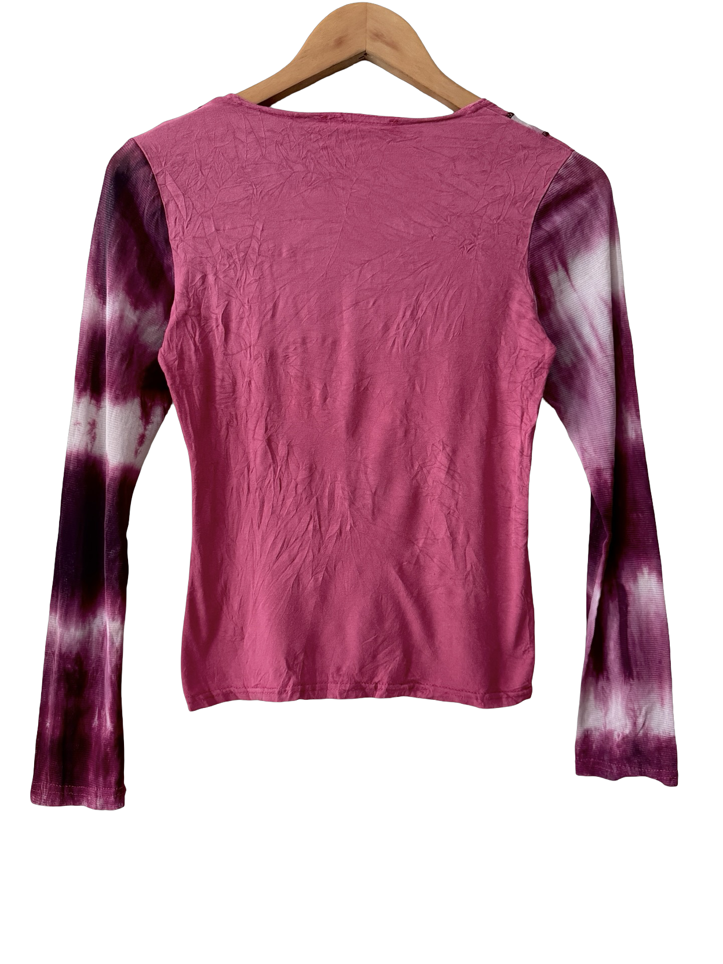 Vintage Y2K Raspberry Mesh Top (S/M)