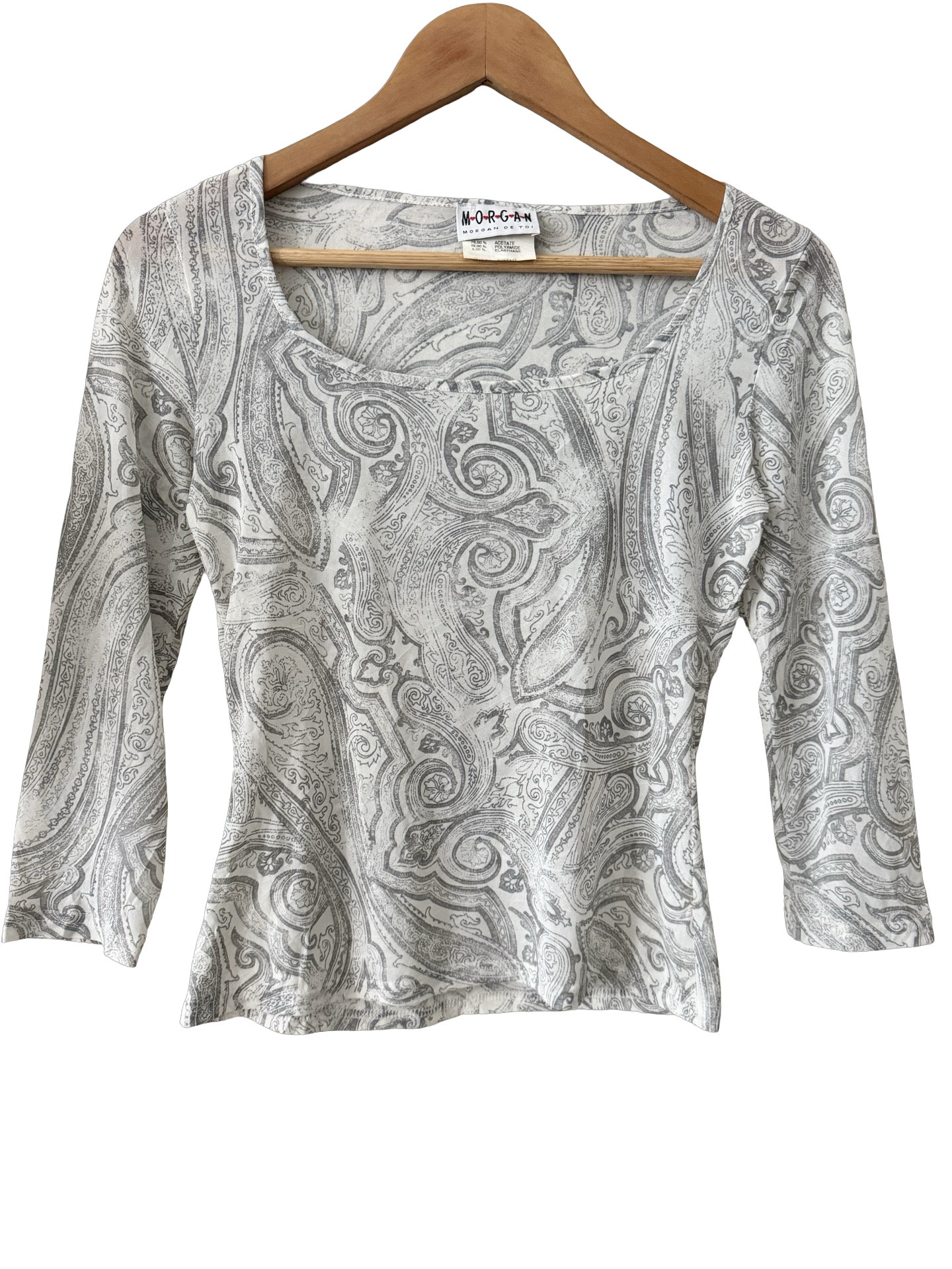 Vintage 90s Morgan De Toi Paisley Top (S/M)