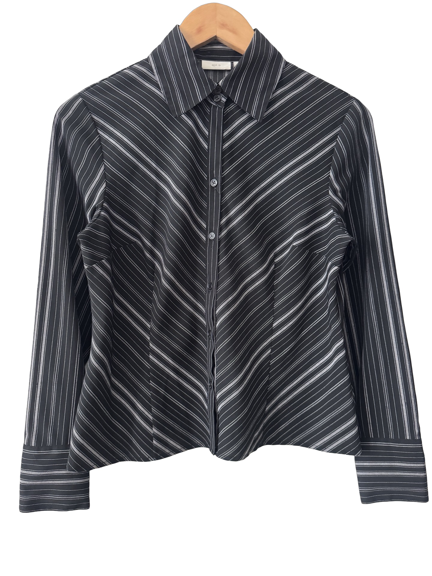 Vintage Y2K Pinstripe Indie Button-Up (S/M)