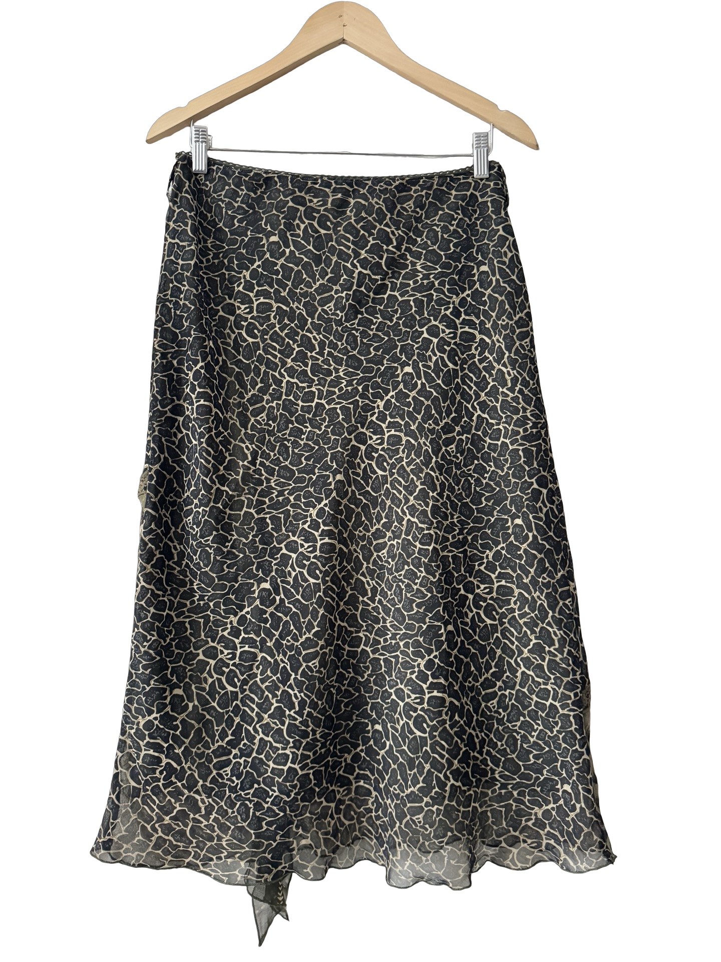 Vintage Y2K Wild Kingdom Chiffon Skirt (M/L)