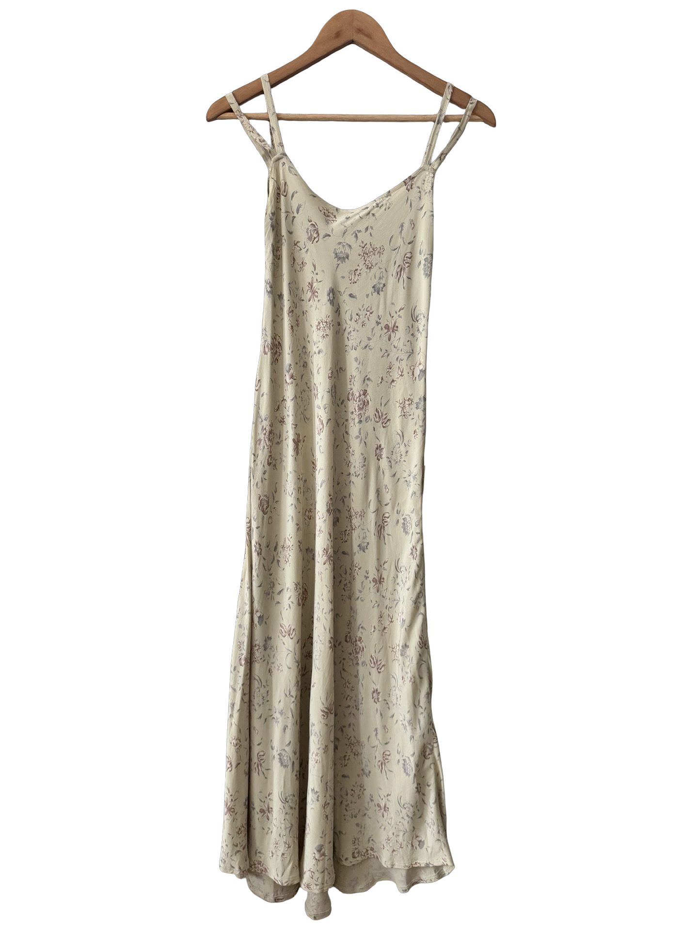 Vintage Soft Meadow Peasant Maxi Dress (S/M)
