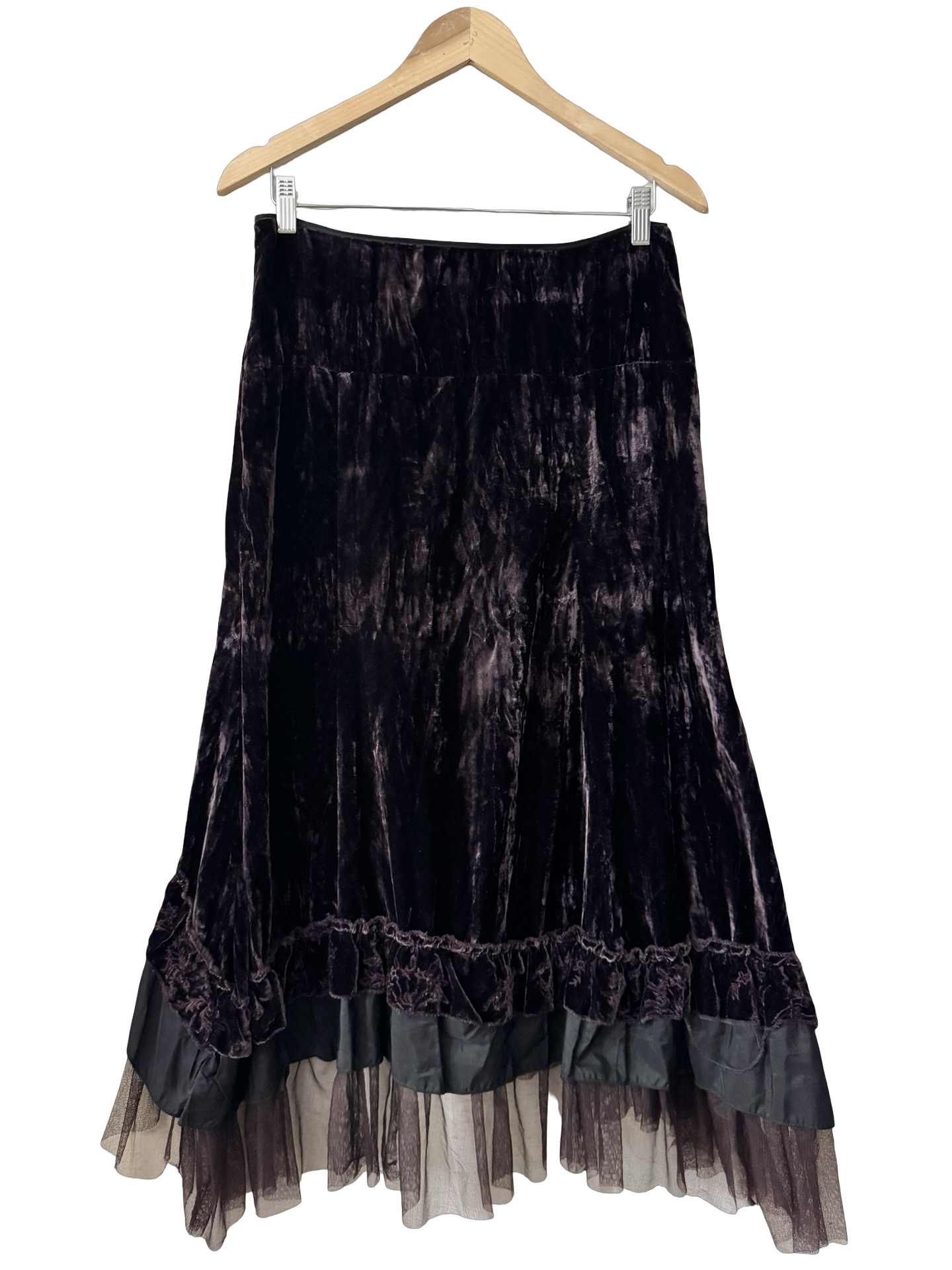 Vintage 90s Italian Avante Garde Midi Skirt (S)