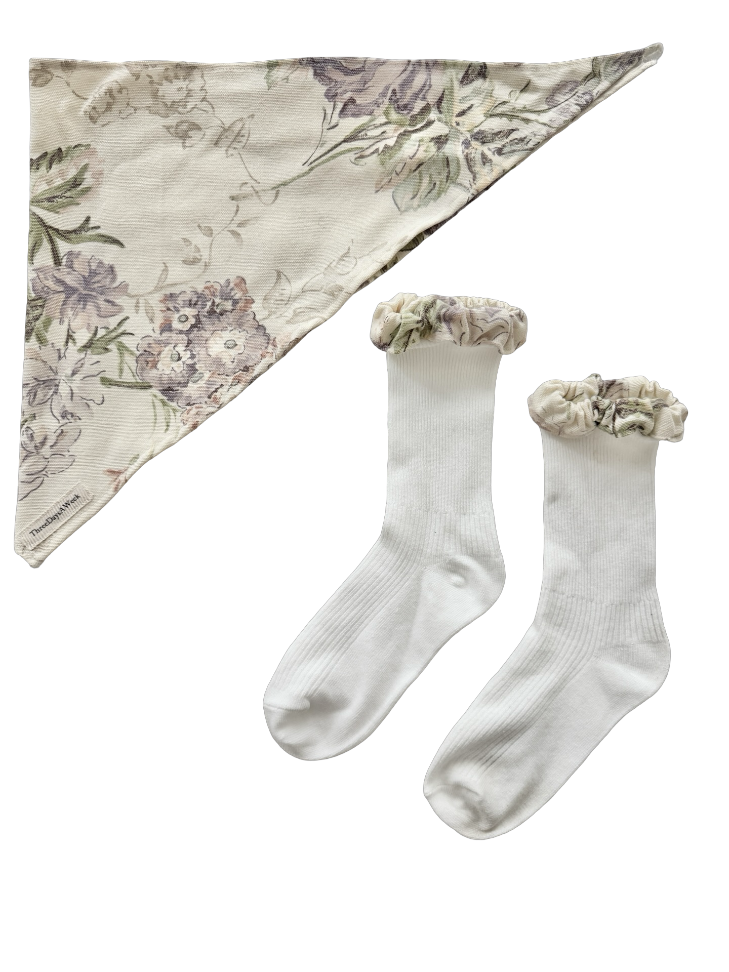 English Garden Scarf & Matching Socks Set