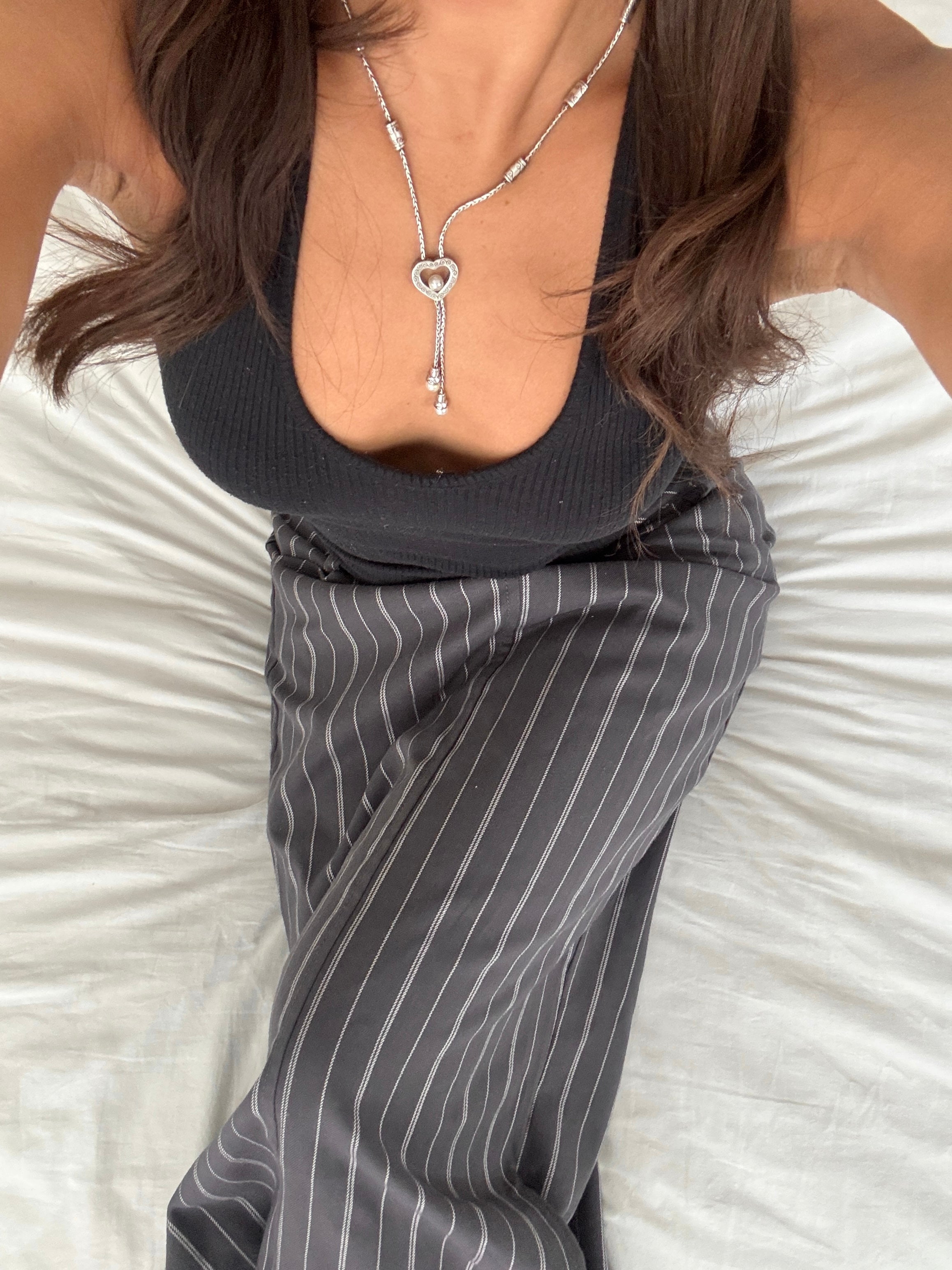 Vintage Sweetheart Lariat Necklace