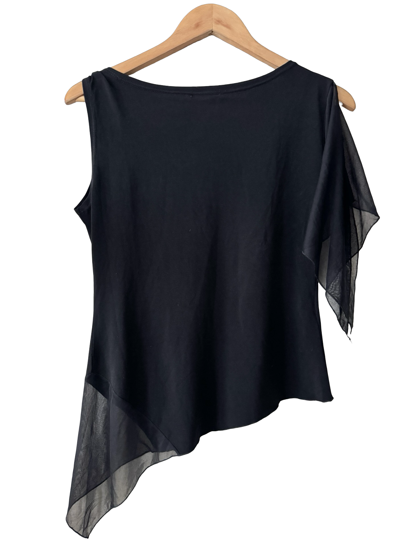 Vintage Y2K Parisian Midnight Asymmetrical Buckle Top (L)