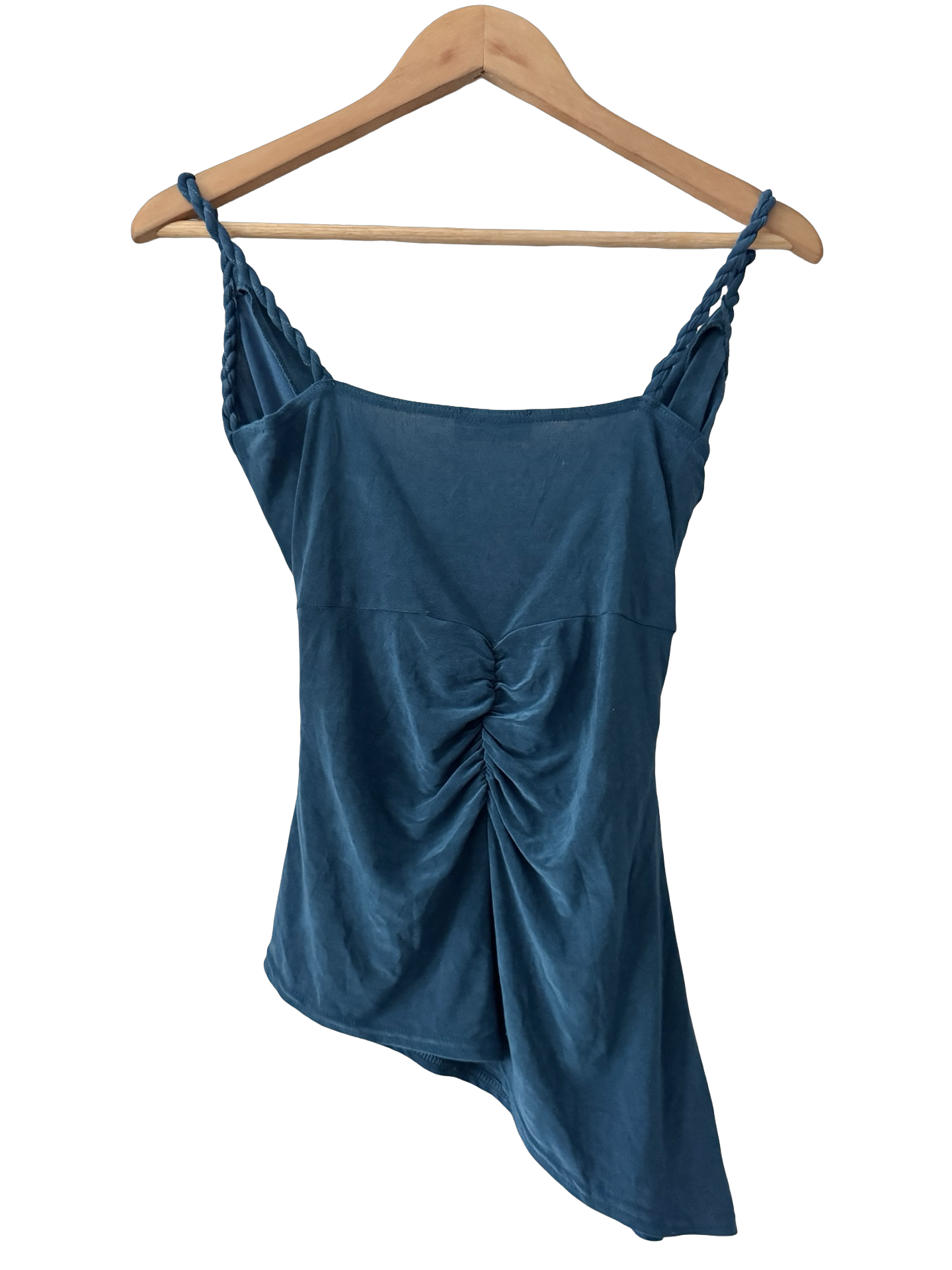 Vintage Y2K BeBe Blue Hour Wrap Top (M)